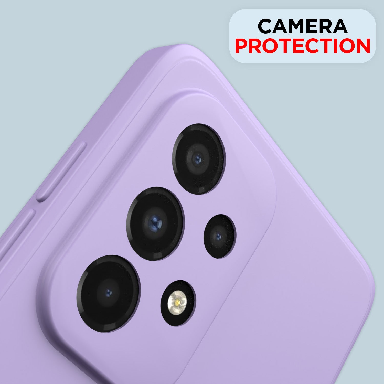 Pikkme Samsung Galaxy A33 5G Liquid Silicone Back Cover | Purple
