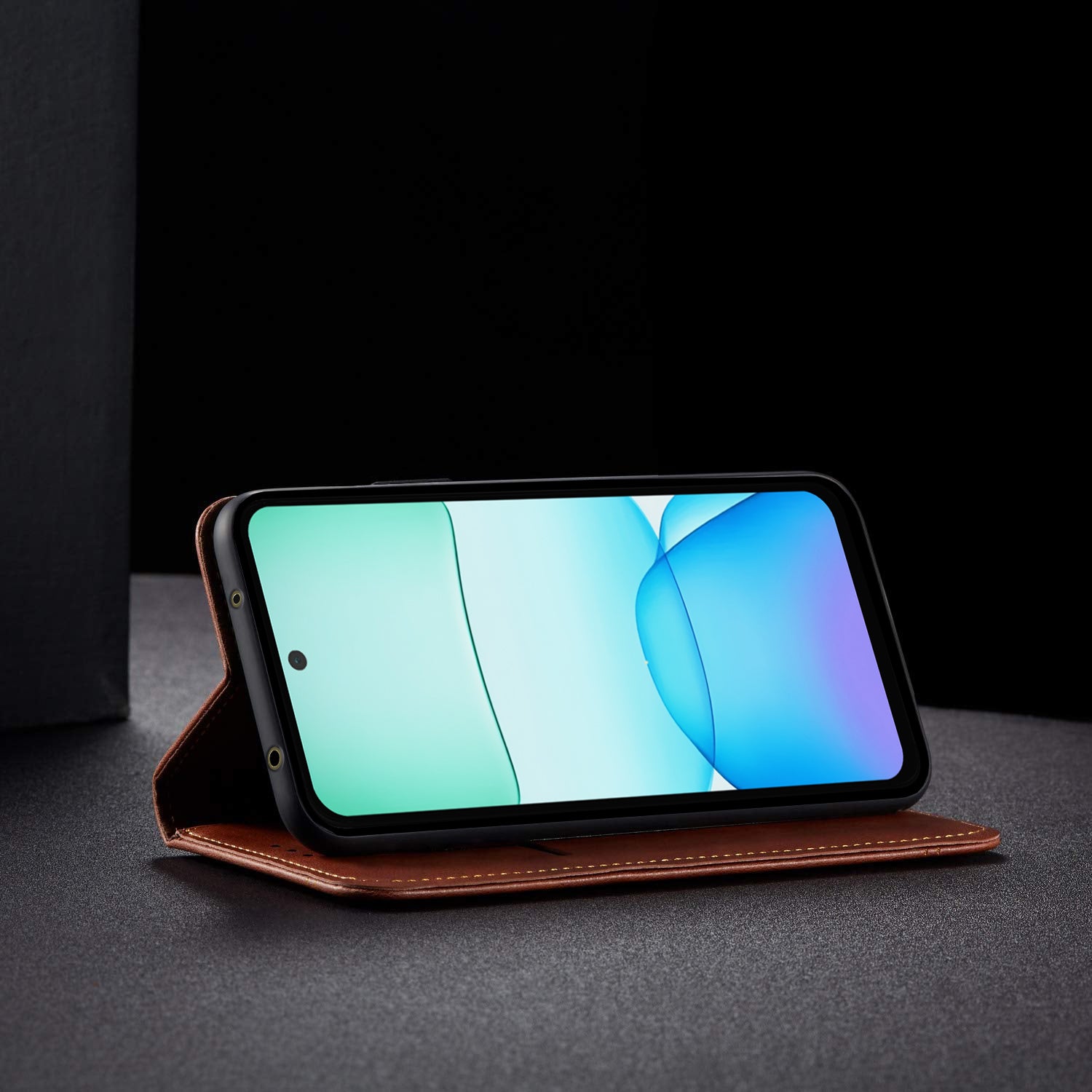 Brown mobile flip cover for Redmi 13 5G – Pikkme – photo 5