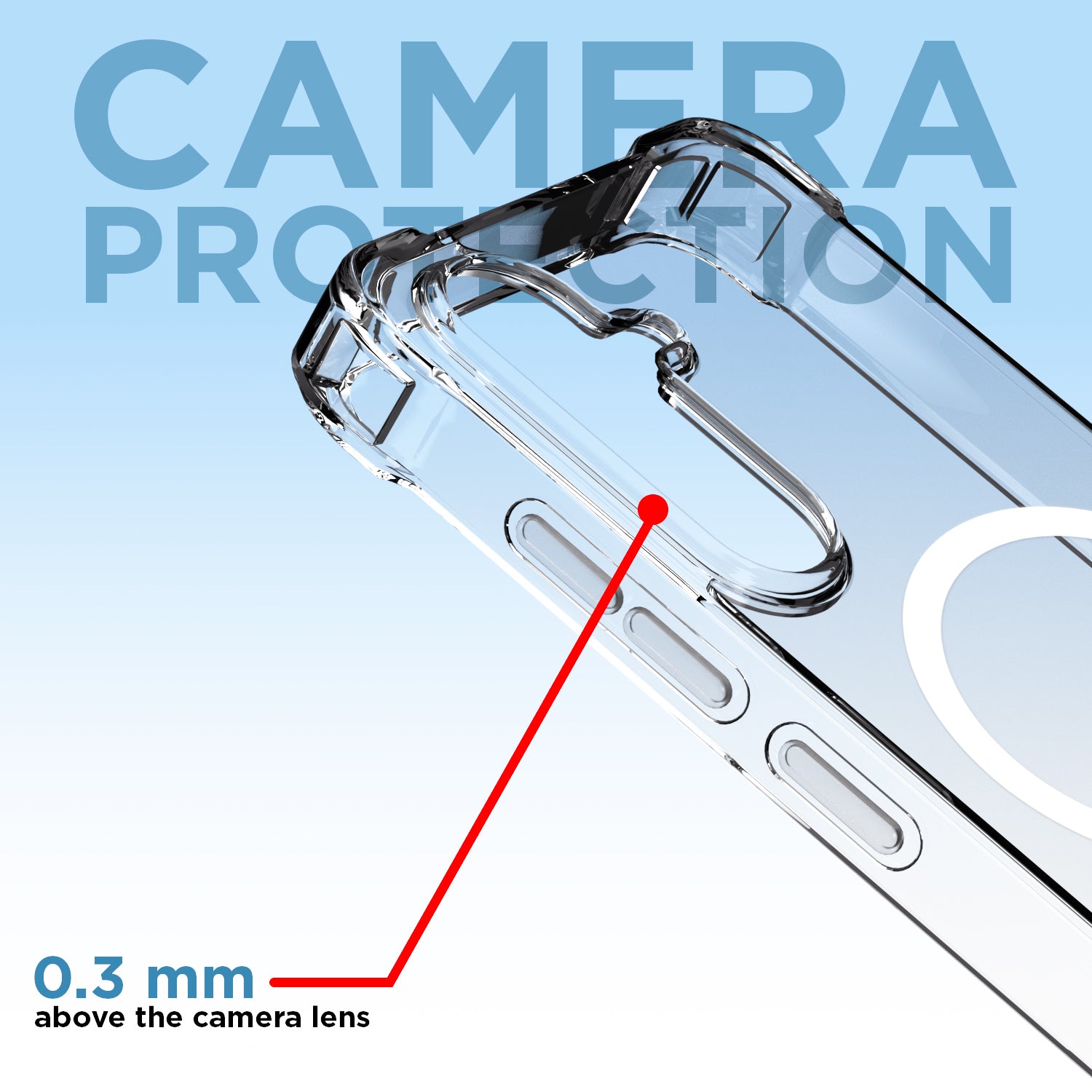 Pikkme Samsung Galaxy M56 5G Mag-Safe Shockproof PC + TPU Back Cover (Transparent)
