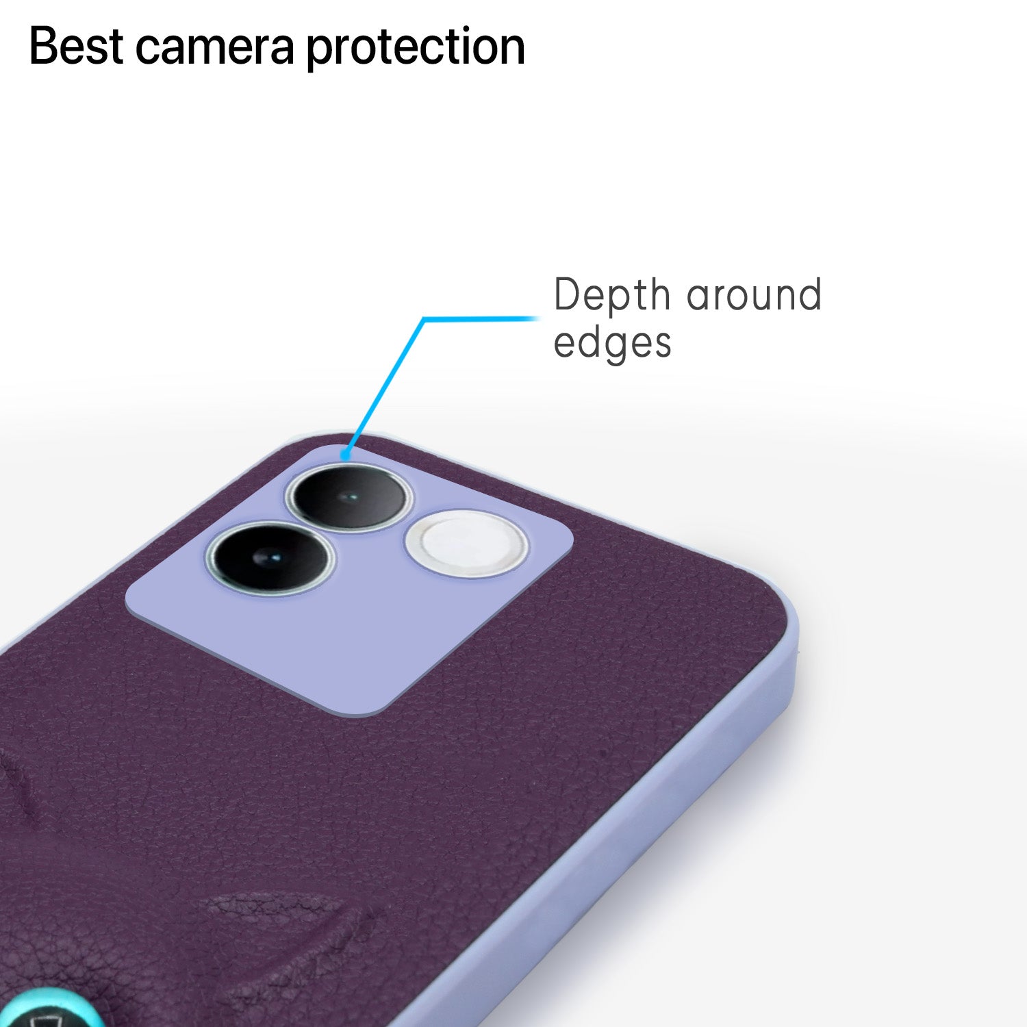 Pikkme iQOO Z7 Pro 5G Kitty Back Cover (Purple)