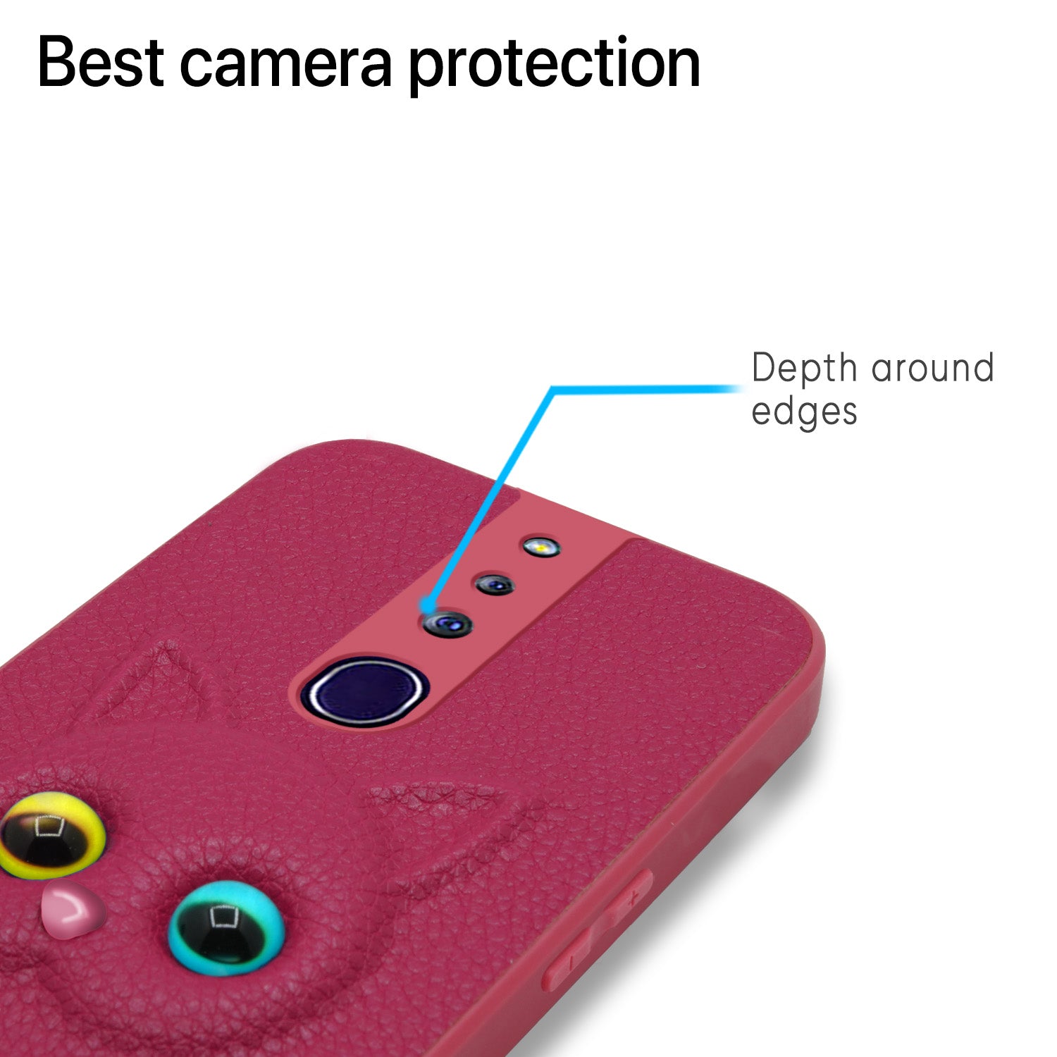 Pikkme Oppo F11 Pro Kitty Back Cover (Pink)