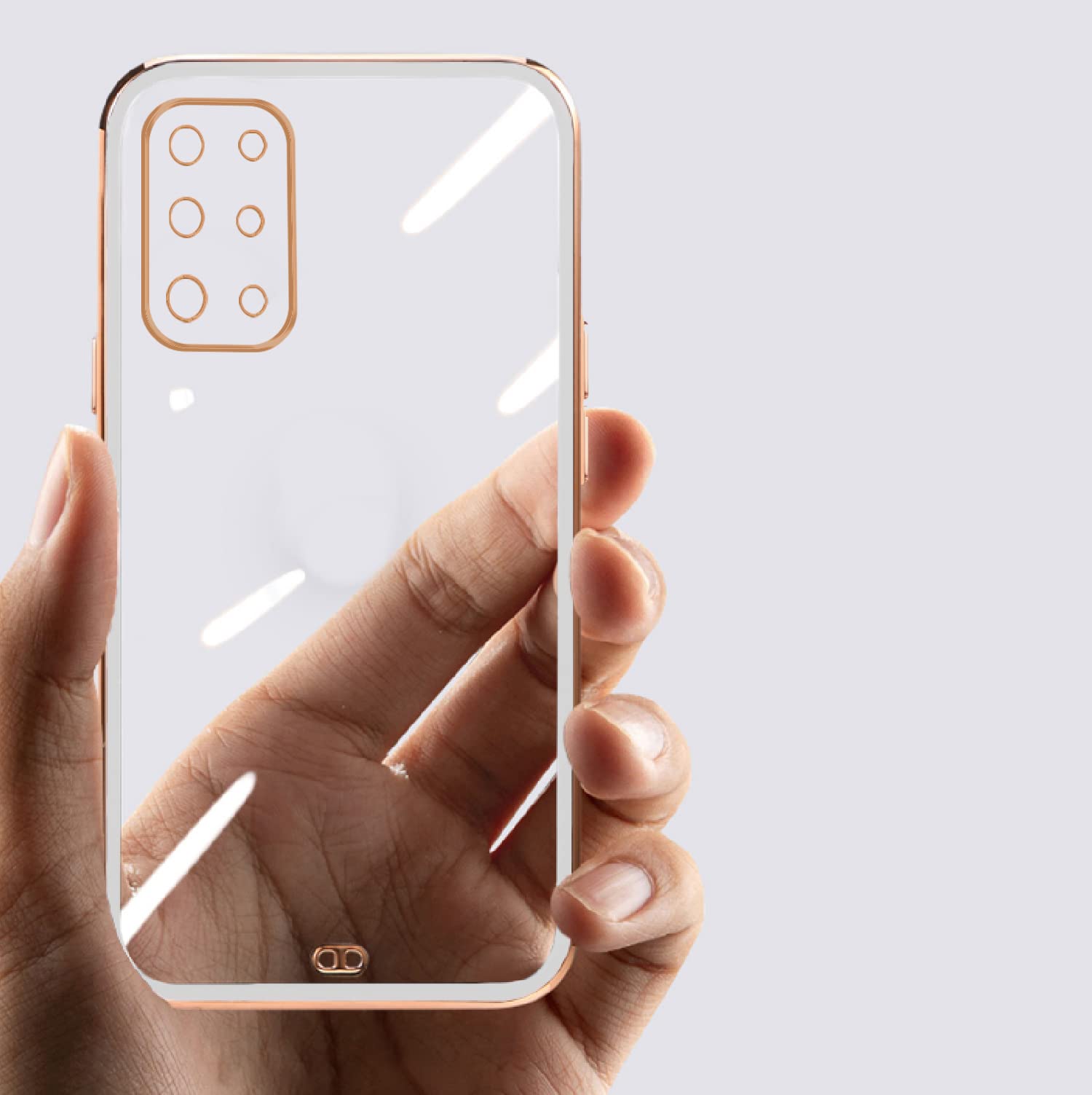 OnePlus 8T Chrome phone cover in white by Pikkme – photo 5
