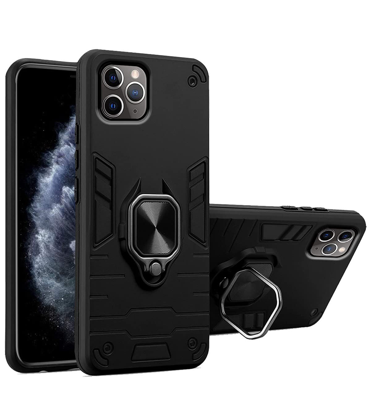 Pikkme iPhone 11 Pro Max D5 Tough Armor black mobile back cover