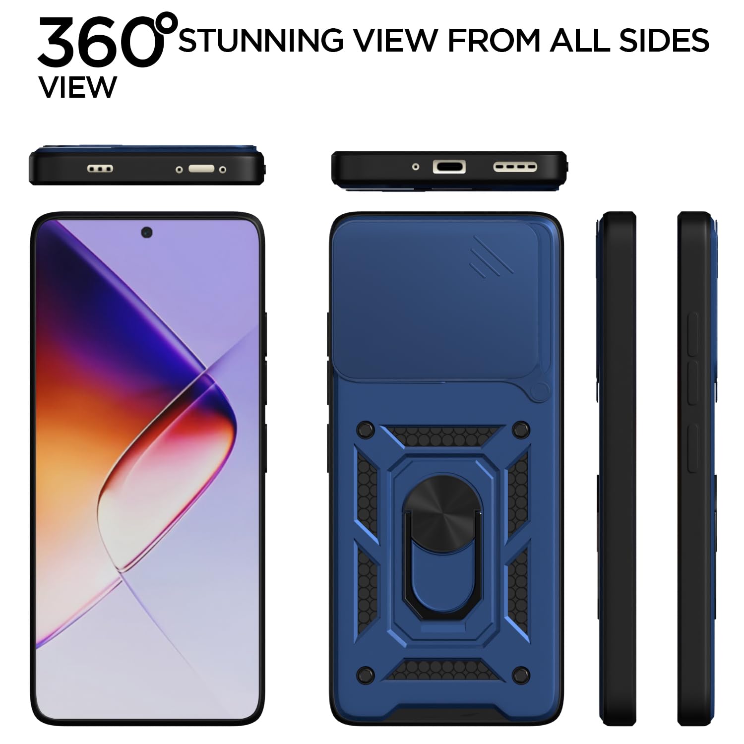 Pikkme Infinix Note 40 Pro 5G/360 D10 Camera Shield blue mobile cover – photo 5