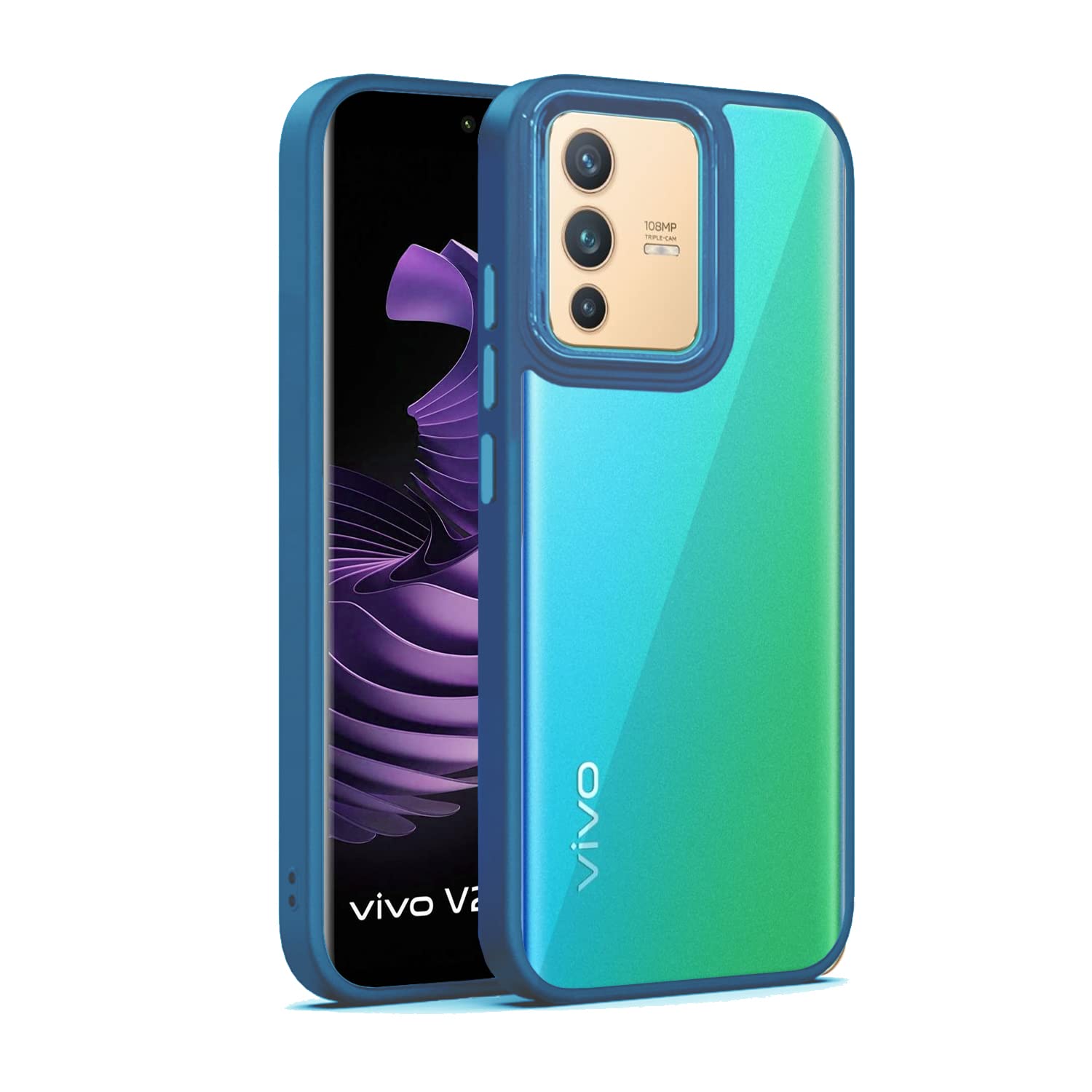 Pikkme dark blue mobile cover for Vivo V23 5G