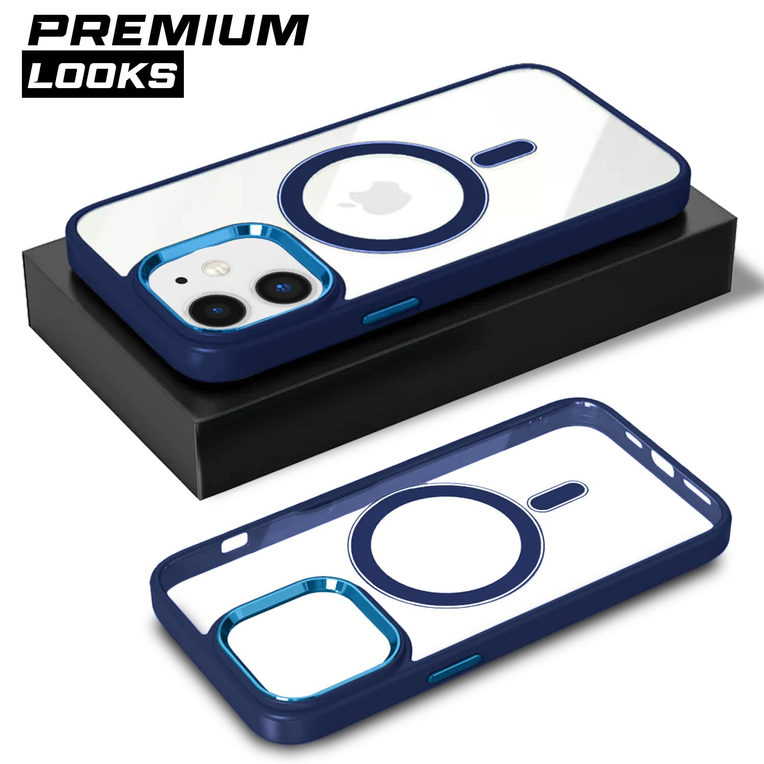 Pikkme iPhone 12/12 Pro Magsafe Back Cover (Blue)