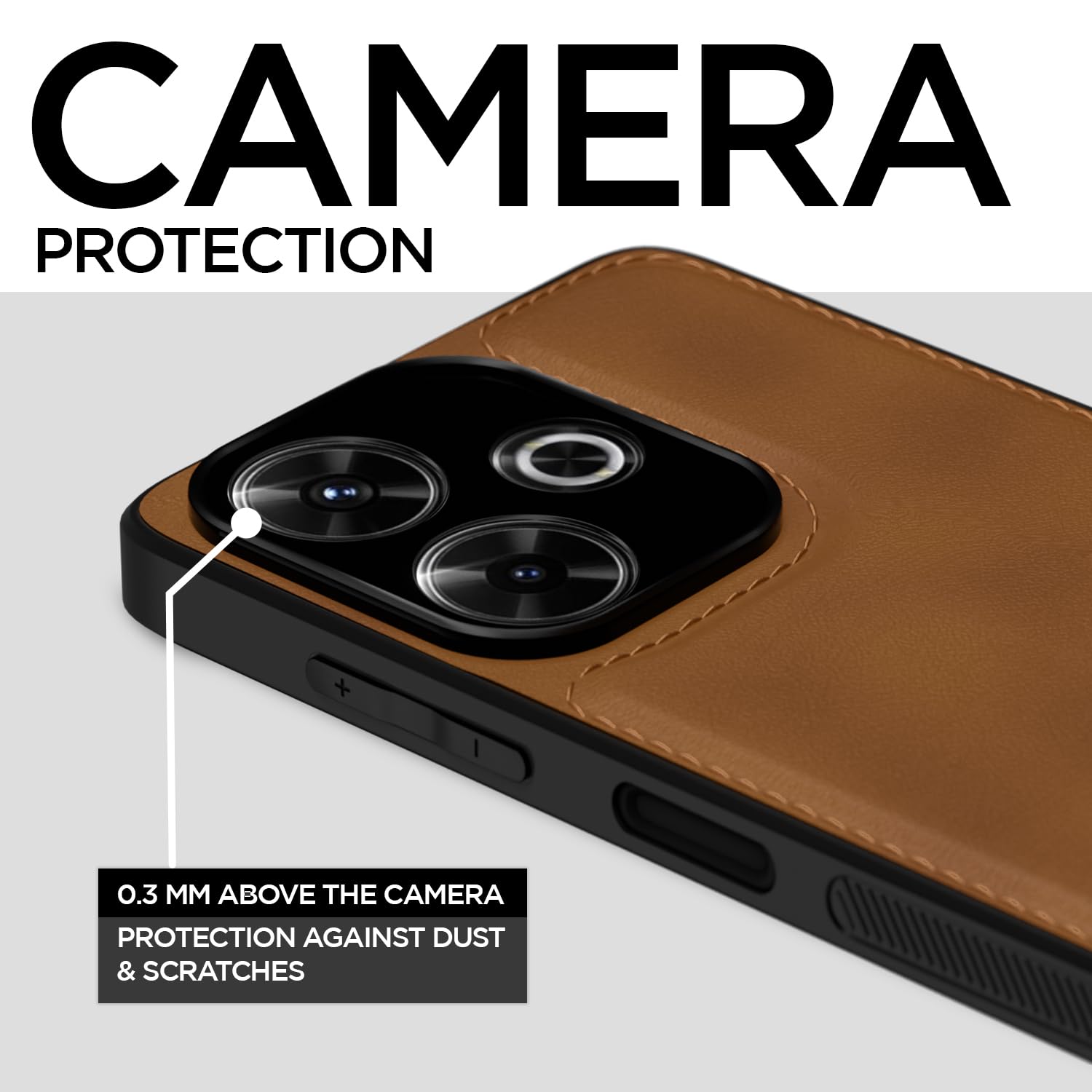 Pikkme Redmi 13/Poco M6 Plus 5G brown mobile cover – photo 3