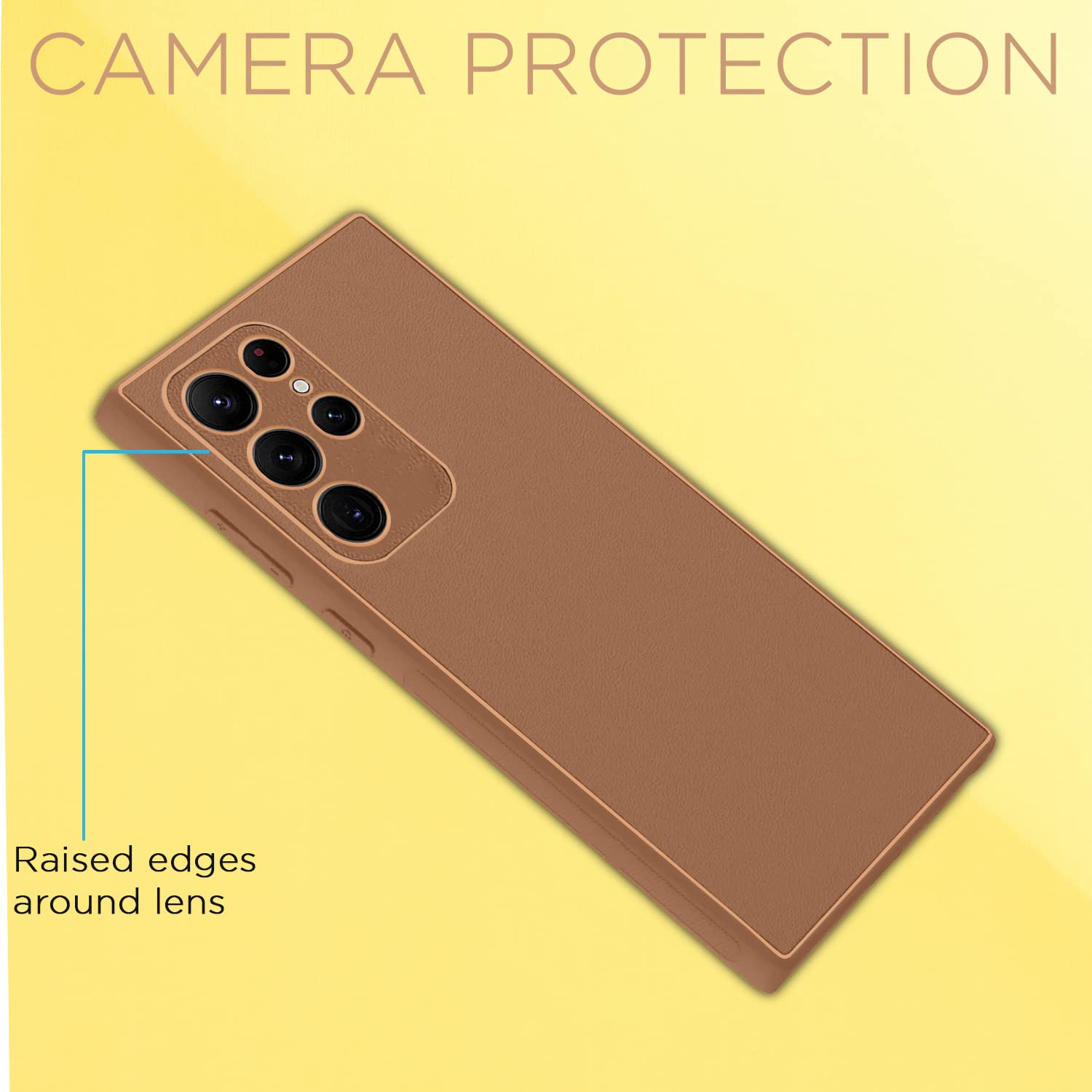 Samsung S22 Ultra 5G mobile back cover in brown by Pikkme – photo 5