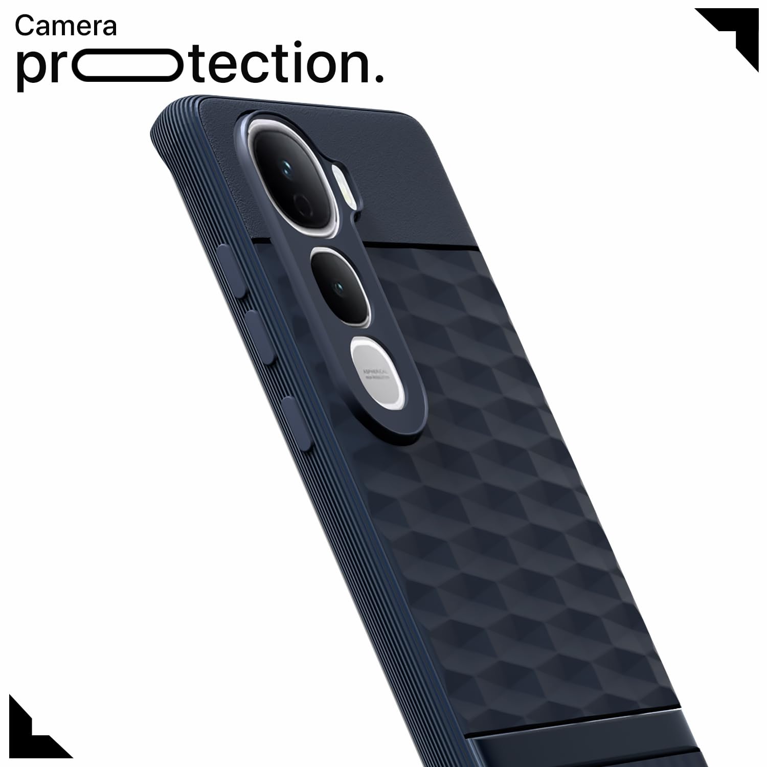 Pikkme Vivo Y400 Pro 5G Shockproof Soft Flexible Gencase Back Cover (Blue)
