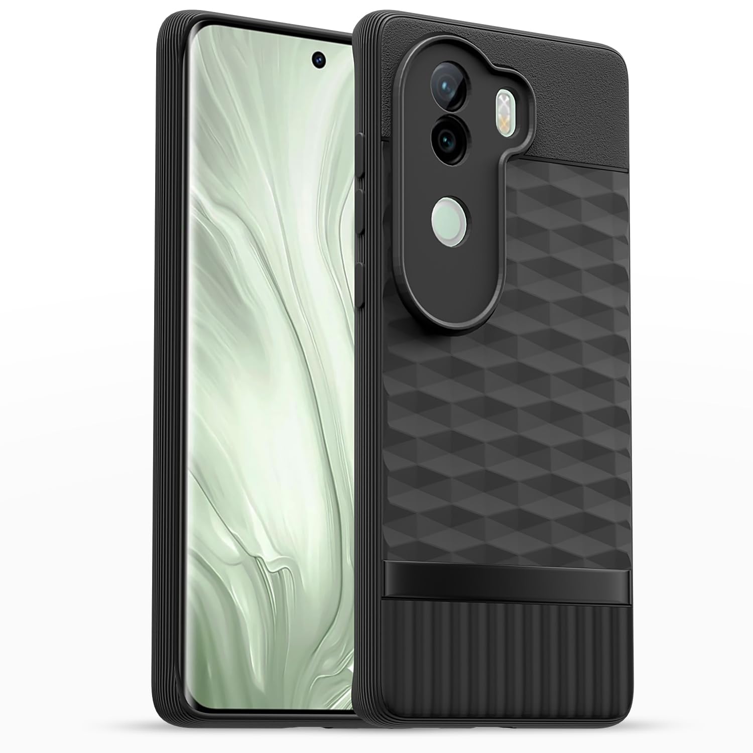 Pikkme Vivo V40e / iQOO Z9s 5G Soft Flexible Shockproof Gencase Back Cover (Black)