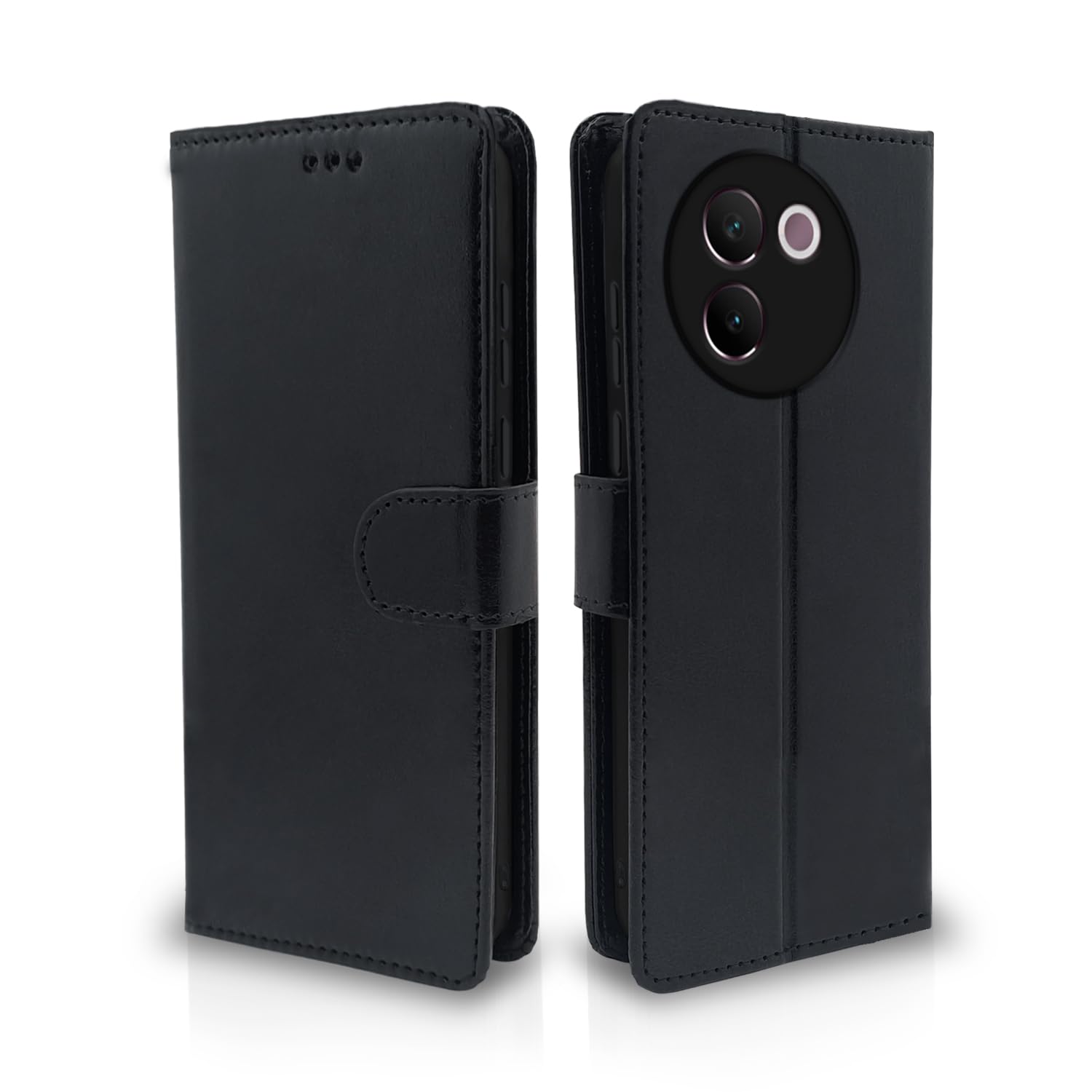 Vivo V30e 5G Black Vintage Flip Cover