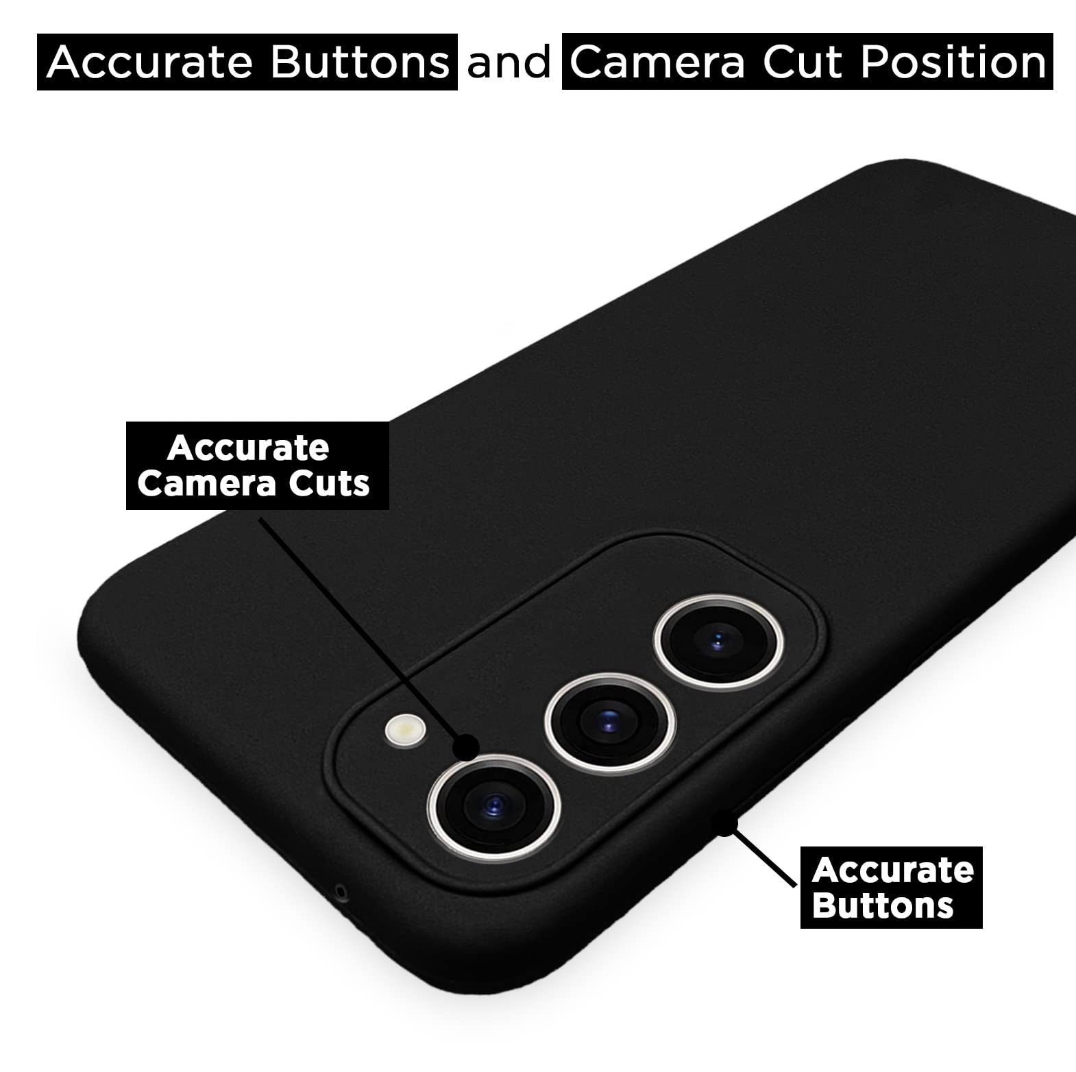 Pikkme black Soft Silicone back cover for Samsung S23 Plus 5G – photo 3