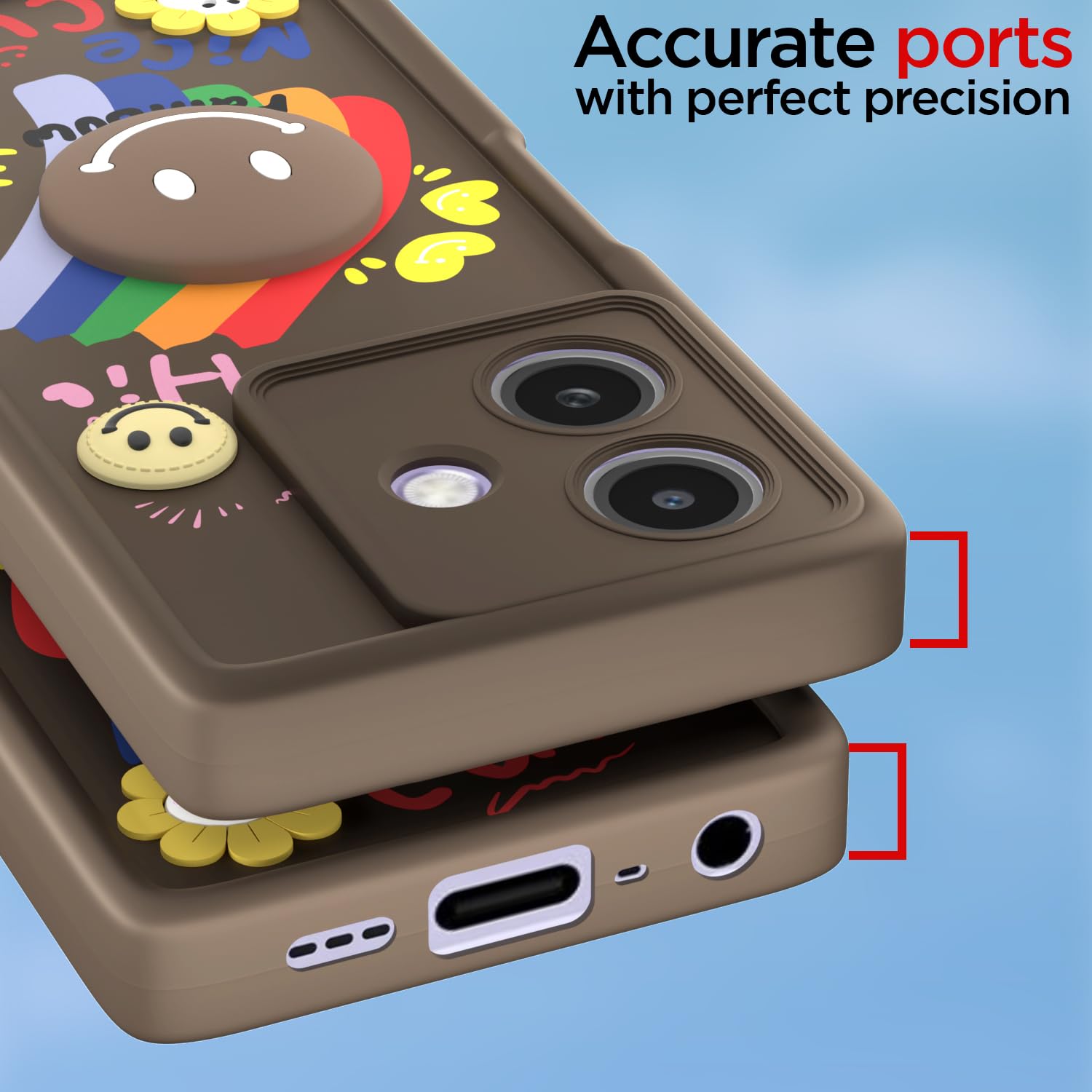Pikkme Oppo A3x 5G/A3x 4G/A3 5G brown back cover – photo 4