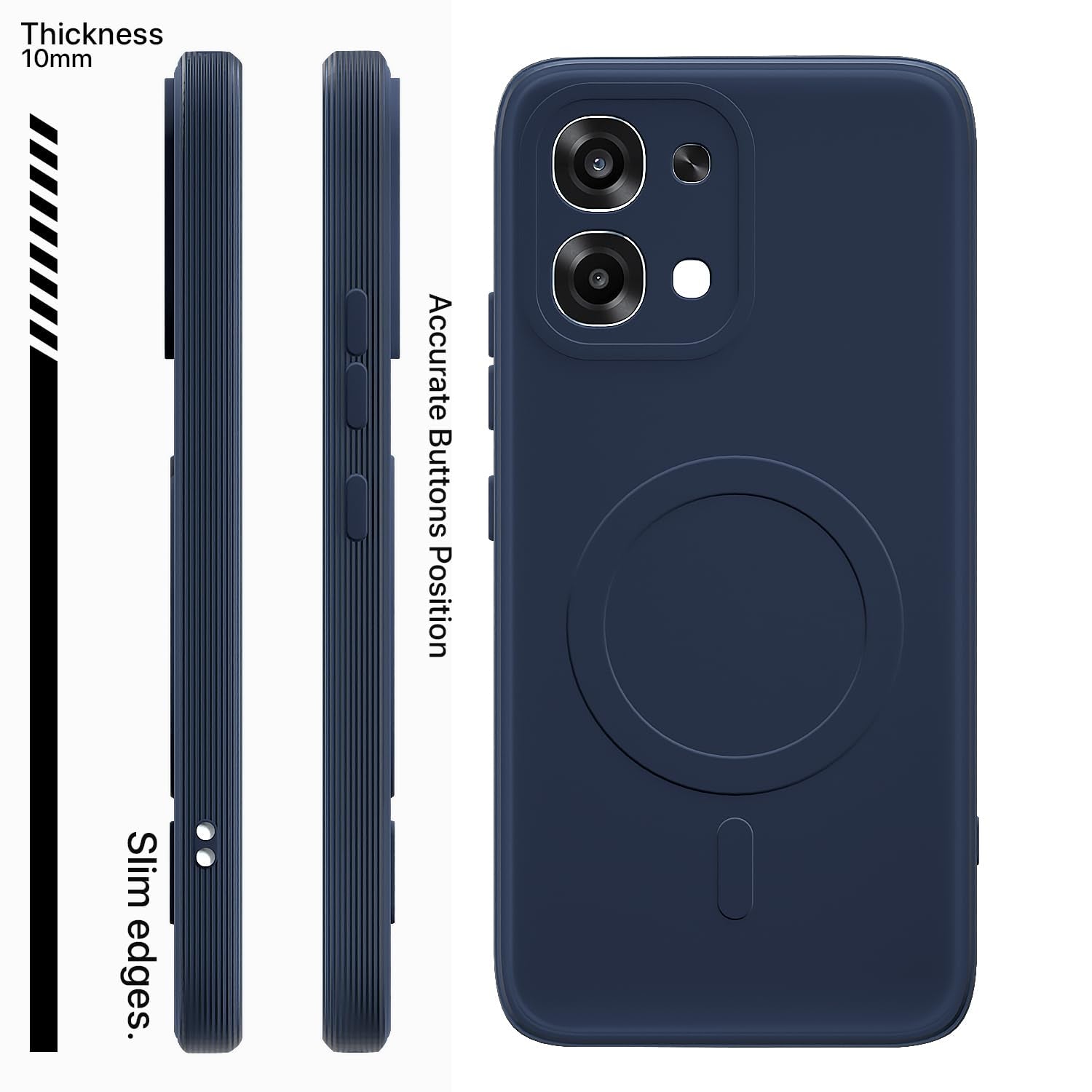 Pikkme Oppo F31/F33 5G MagSafe blue mobile back cover – photo 3