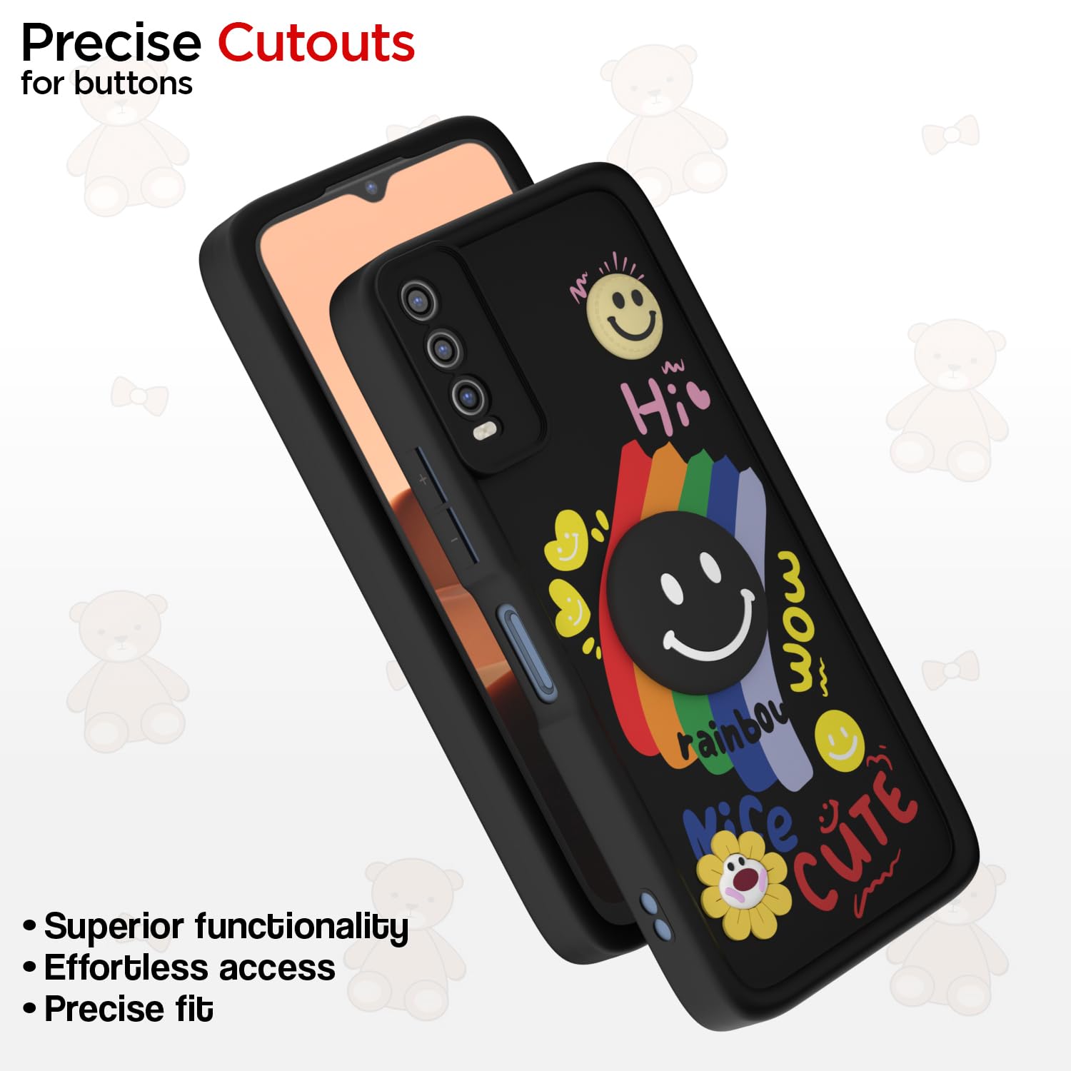 Black Soft Silicone phone cover for Vivo Y12s/Y20/Y20i/Y20G – Pikkme – photo 6