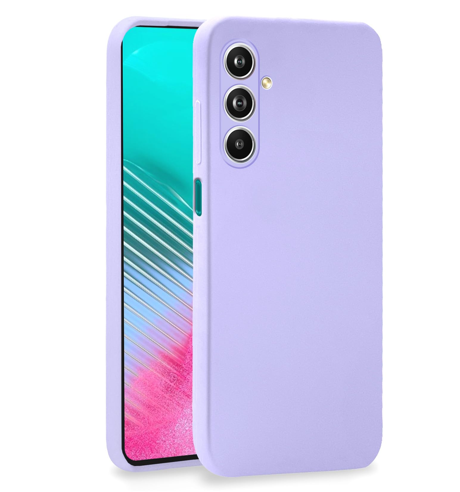 Samsung M54/F54 5G Liquid Silicone mobile cover in purple by Pikkme