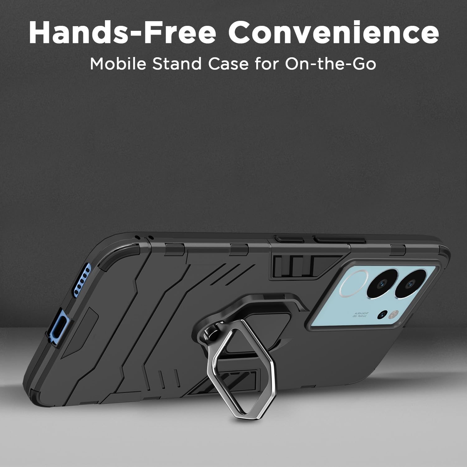 Black D5 Tough Armor back cover for Vivo V29/V29 Pro 5G – Pikkme – photo 6