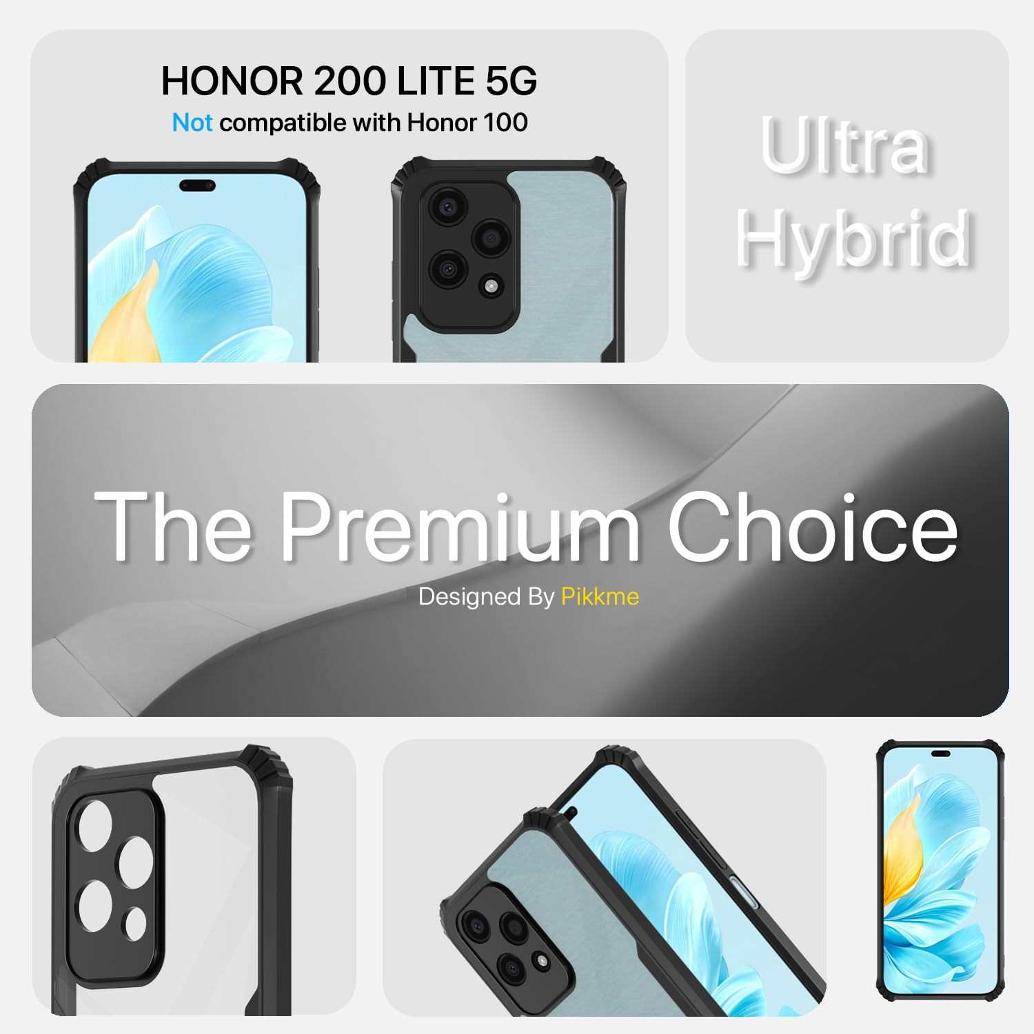 Pikkme Honor 200 Lite 5G Eagle black mobile cover – photo 3