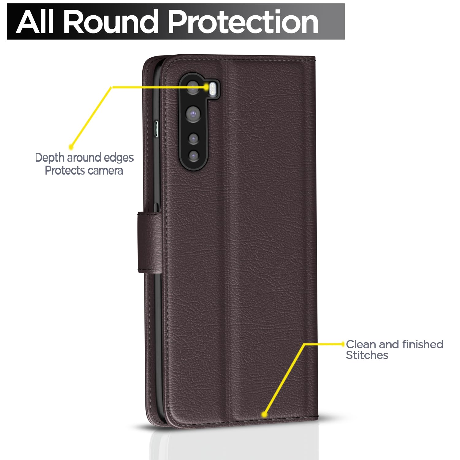 Pikkme coffee Wallet wallet flip cover for OnePlus Nord – photo 4