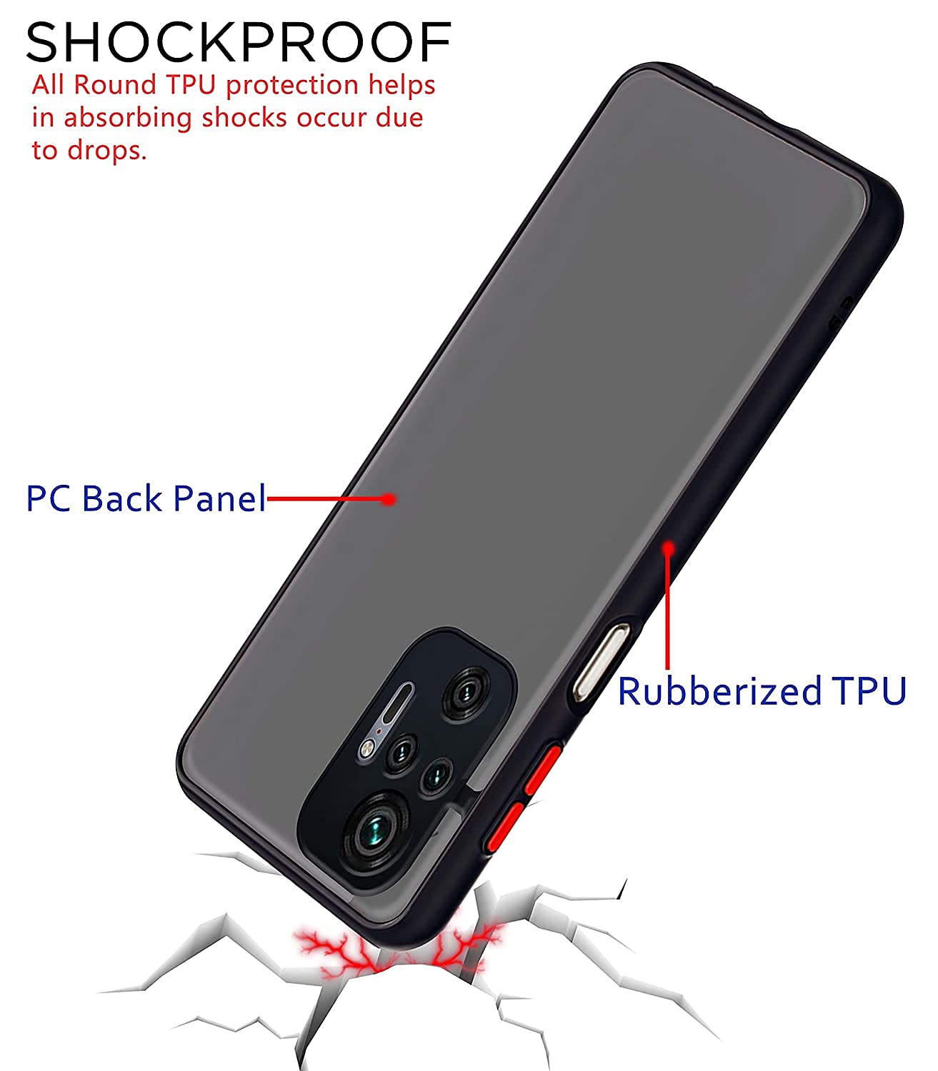 Pikkme black Hybrid phone cover for Redmi Note 10 Pro/Note 10 Pro Max – photo 4