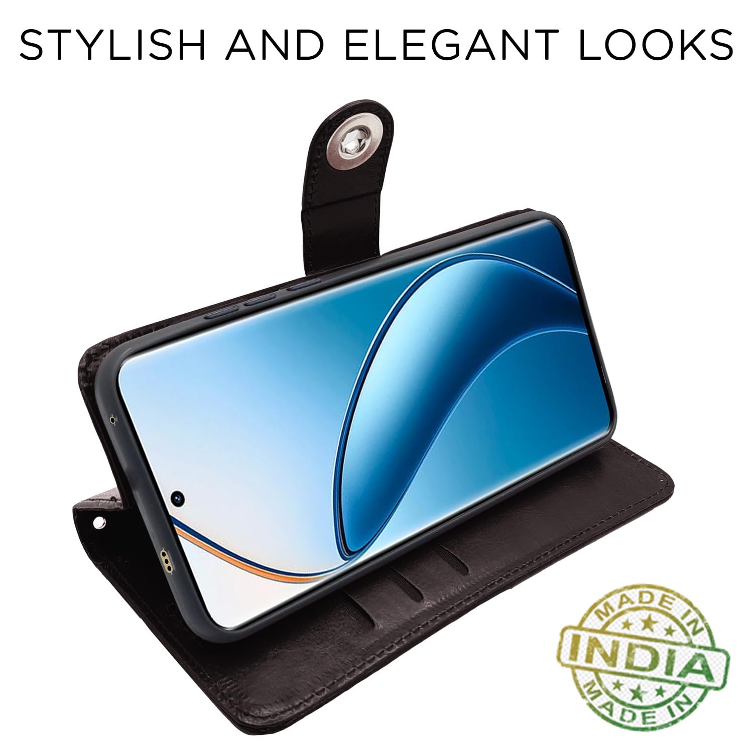 Pikkme coffee wallet flip cover for Realme 12 Pro/12 Pro Plus 5G – photo 5