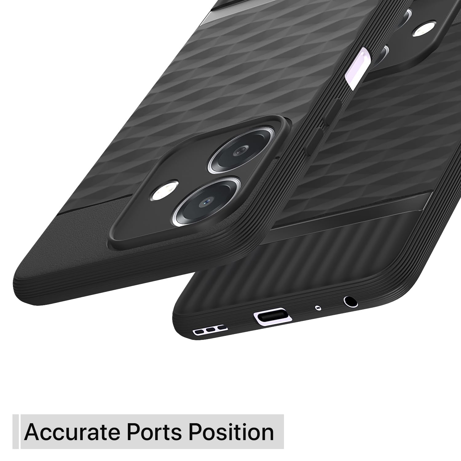 Pikkme Oppo A3x 5G / A3x 4G / A3 5G Gencase Back Cover (Black)