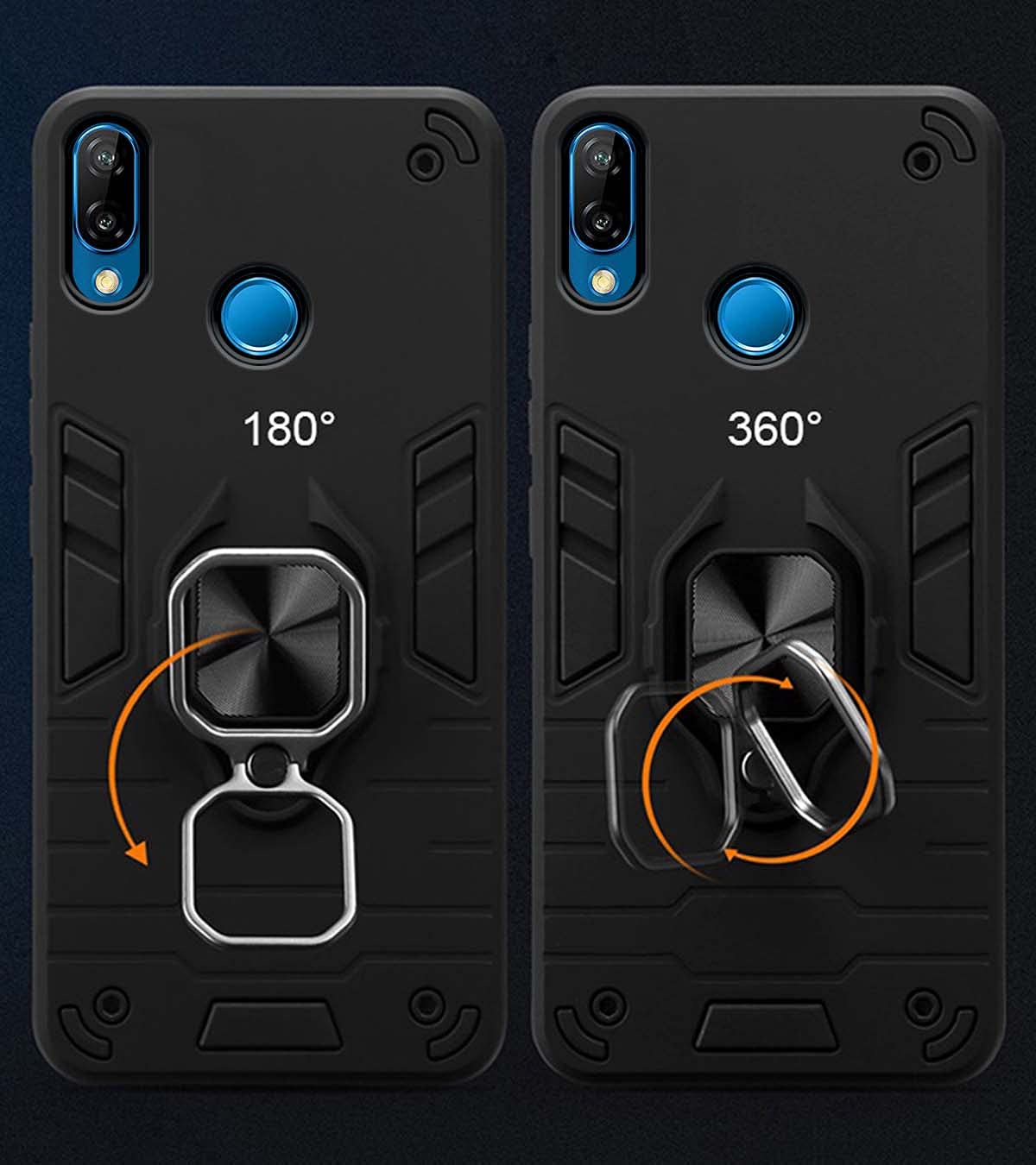 Black D5 Tough Armor phone cover for Honor P20 Lite – Pikkme – photo 3