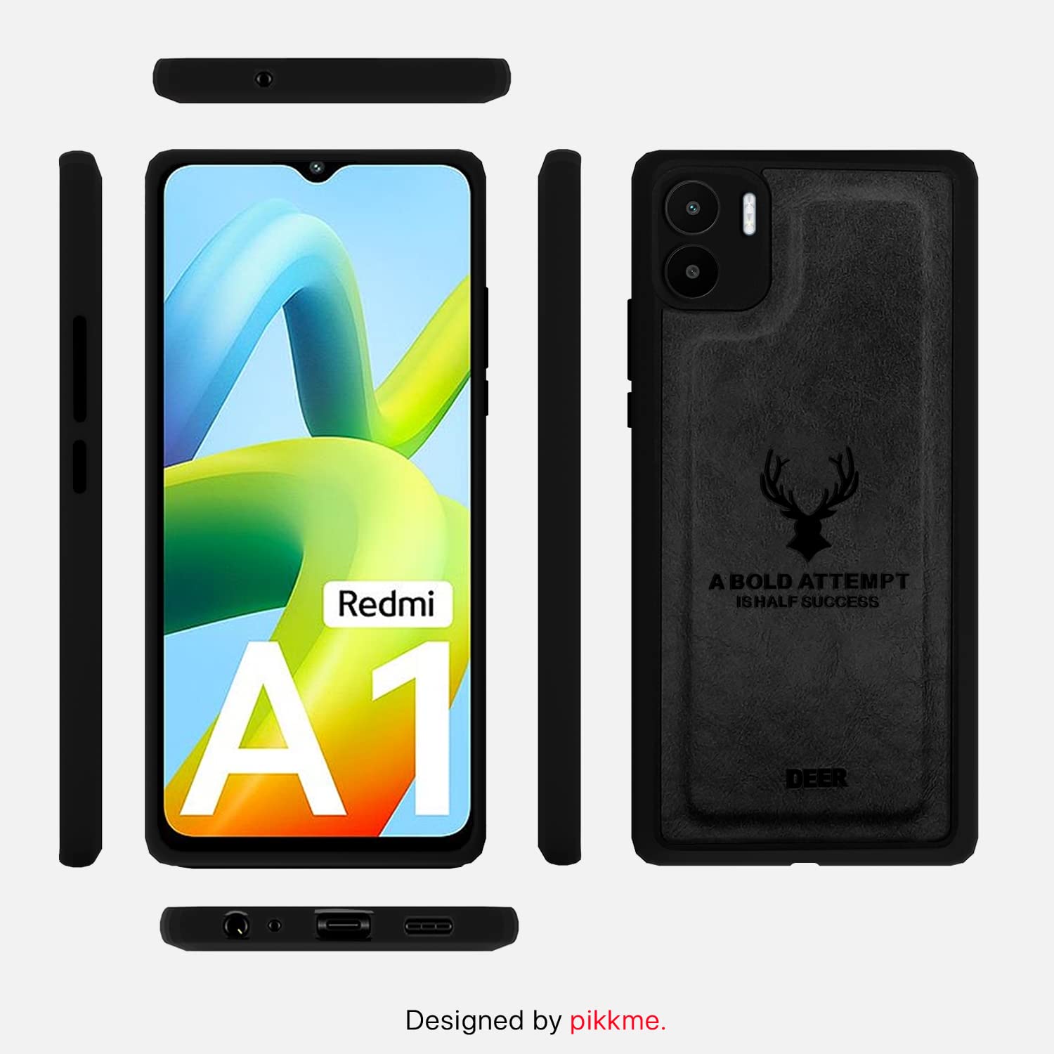 Pikkme black phone cover for Redmi A1/A2 – photo 3
