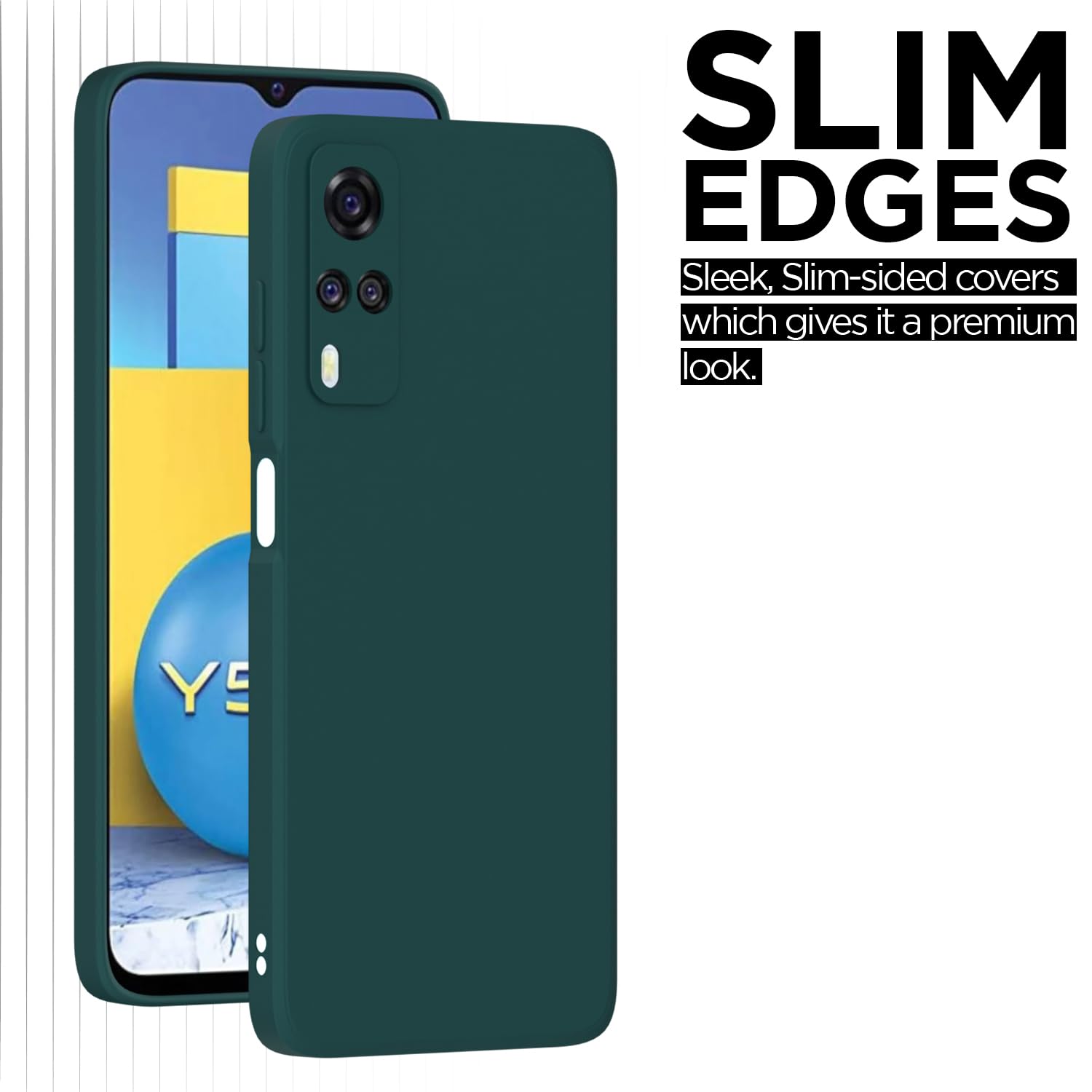 Pikkme Vivo Y31 / Y51A / Y51 / Y51i Soft Matte Silicone Shockproof Case (Green)