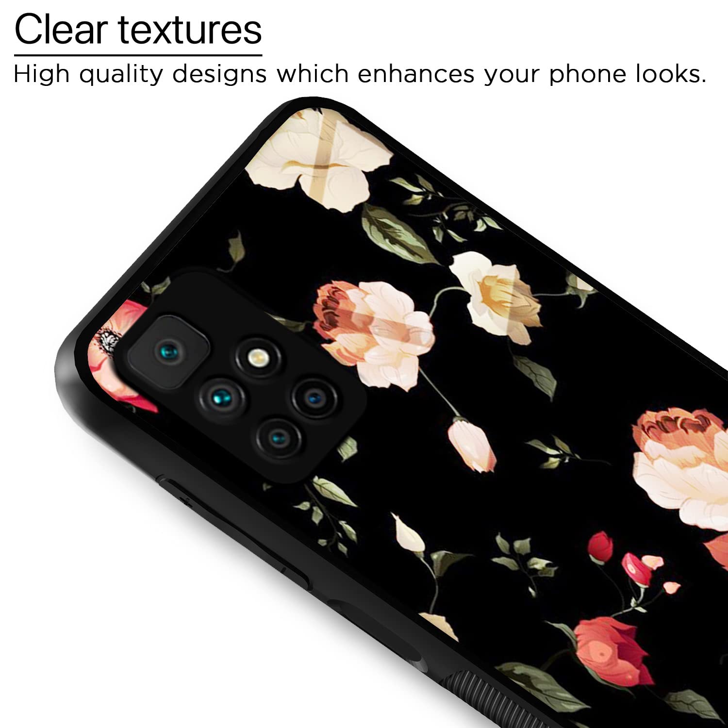 Redmi 10 Prime Flower back cover by Pikkme – photo 4