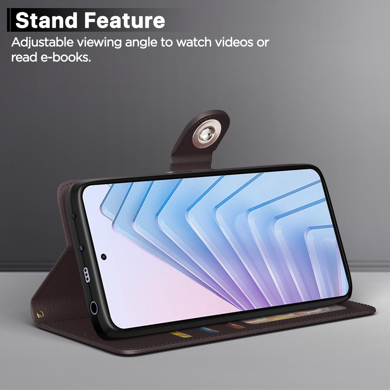 Redmi Note 14 5G flip cover in coffee by Pikkme – photo 3