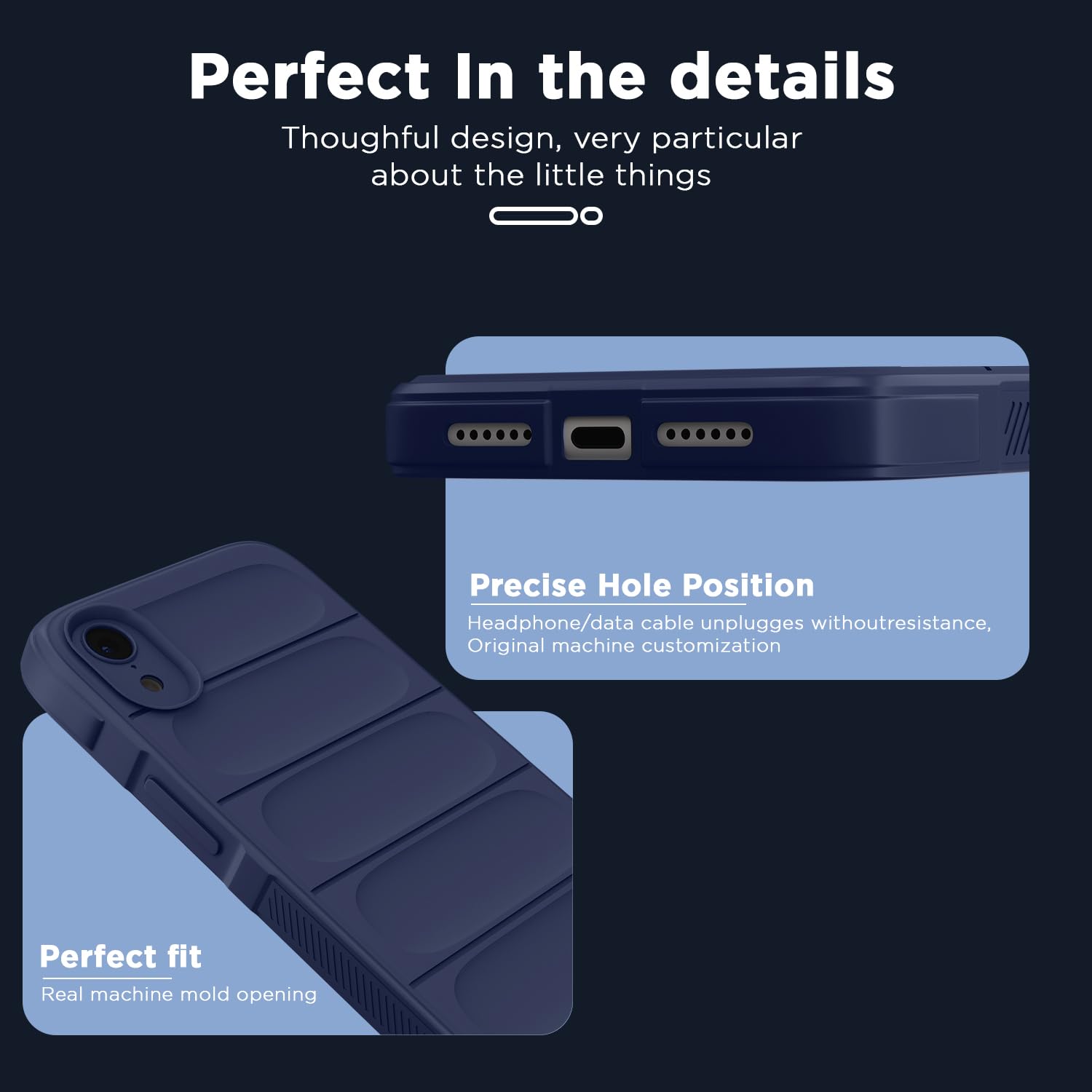 Pikkme iPhone Xr ZigZag Soft matte Liquid Silicone Back Cover (Blue)