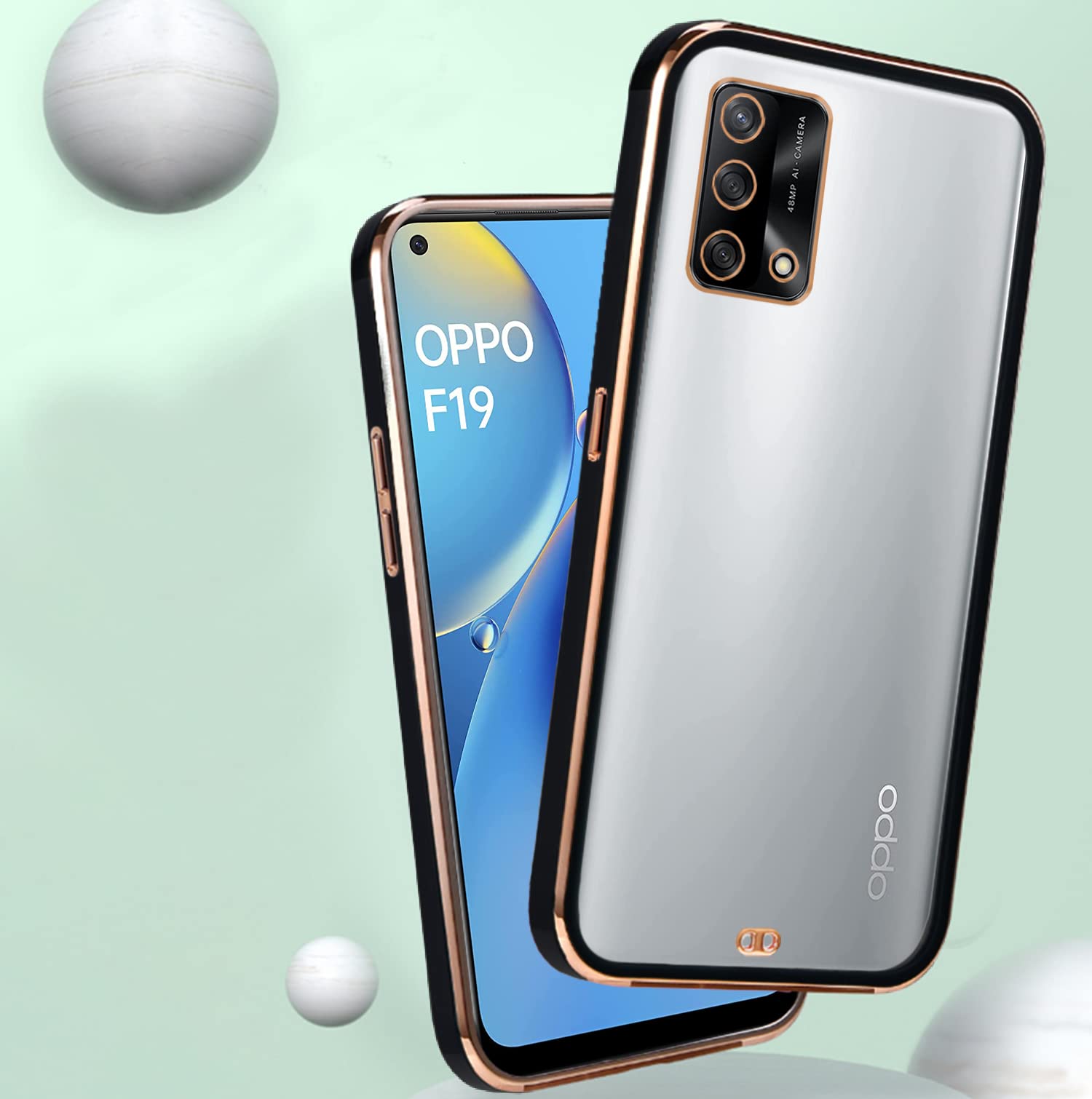 Black mobile back cover for Oppo F19 – Pikkme – photo 4