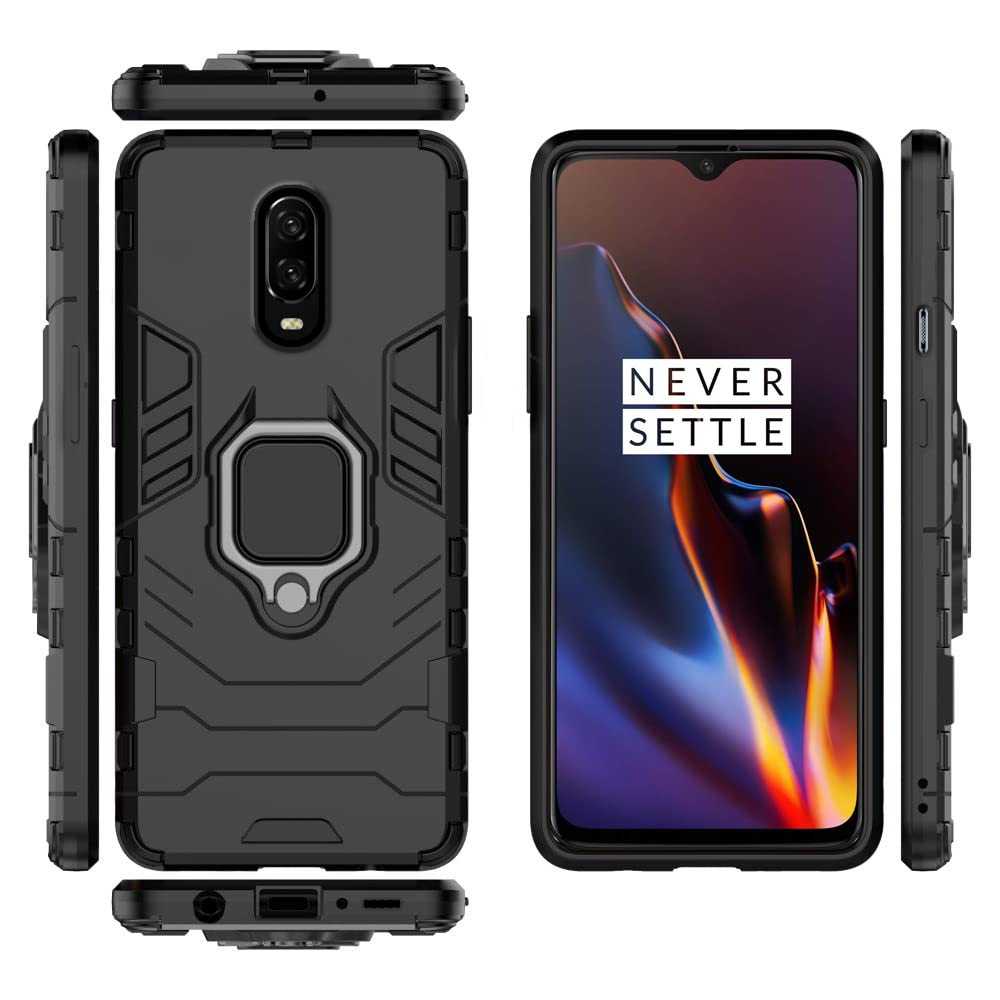 Pikkme Oneplus 7 D5 Tough Armor Back Cover | Black