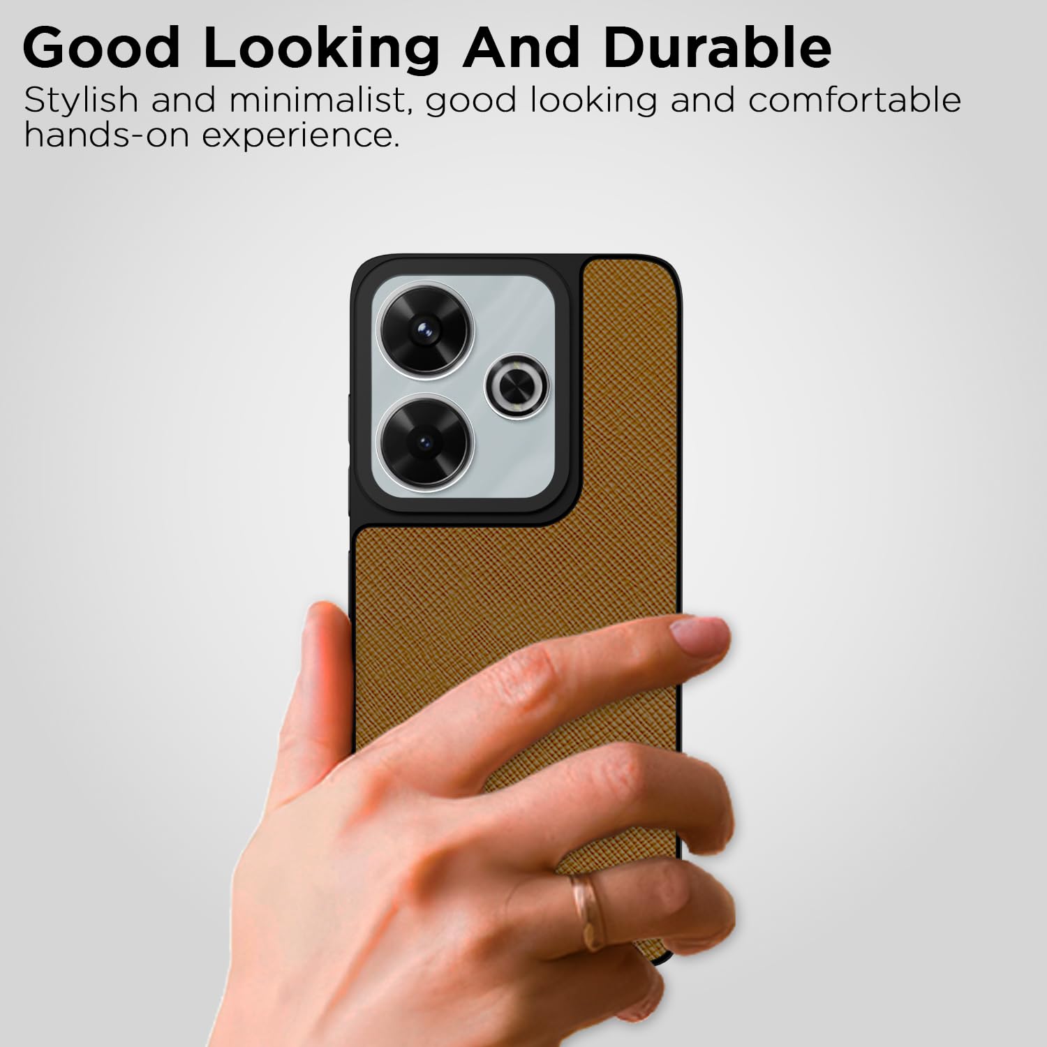 Redmi 13/Poco M6 Plus 5G phone cover in tan by Pikkme – photo 7