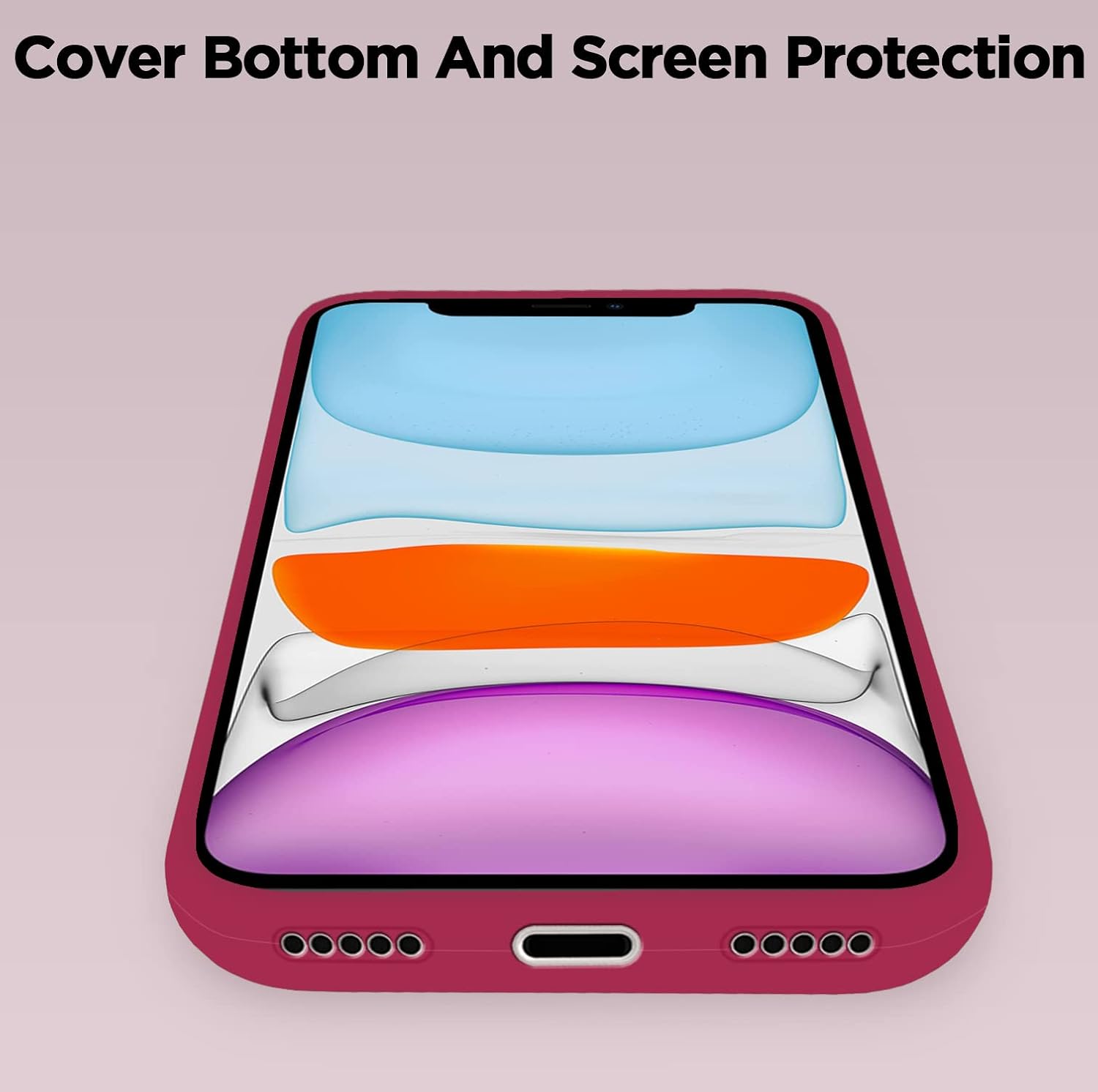 Pikkme iPhone 11 Super Soft Silicone Back Cover (Maroon)