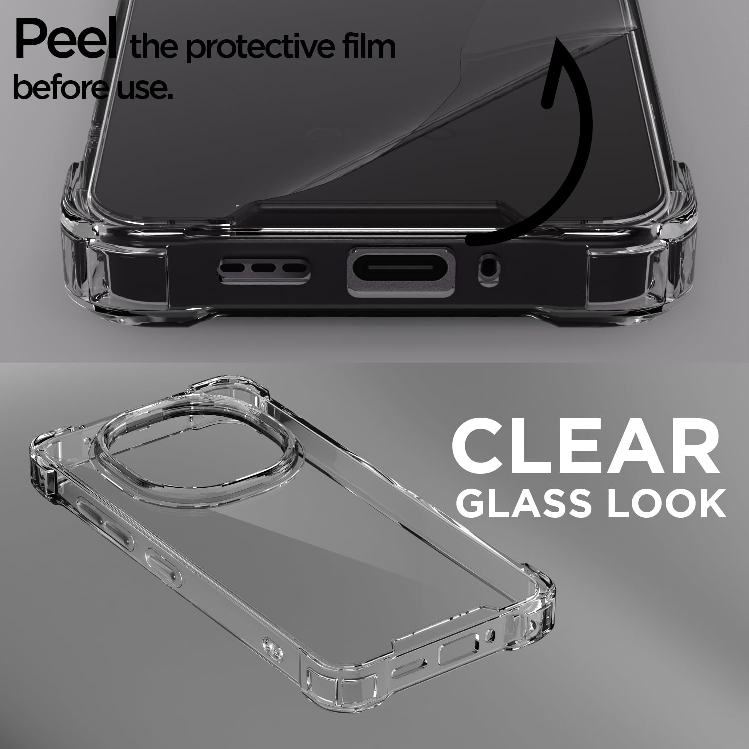 Oppo F31 Pro 5G Clear mobile back cover in transparent by Pikkme – photo 3