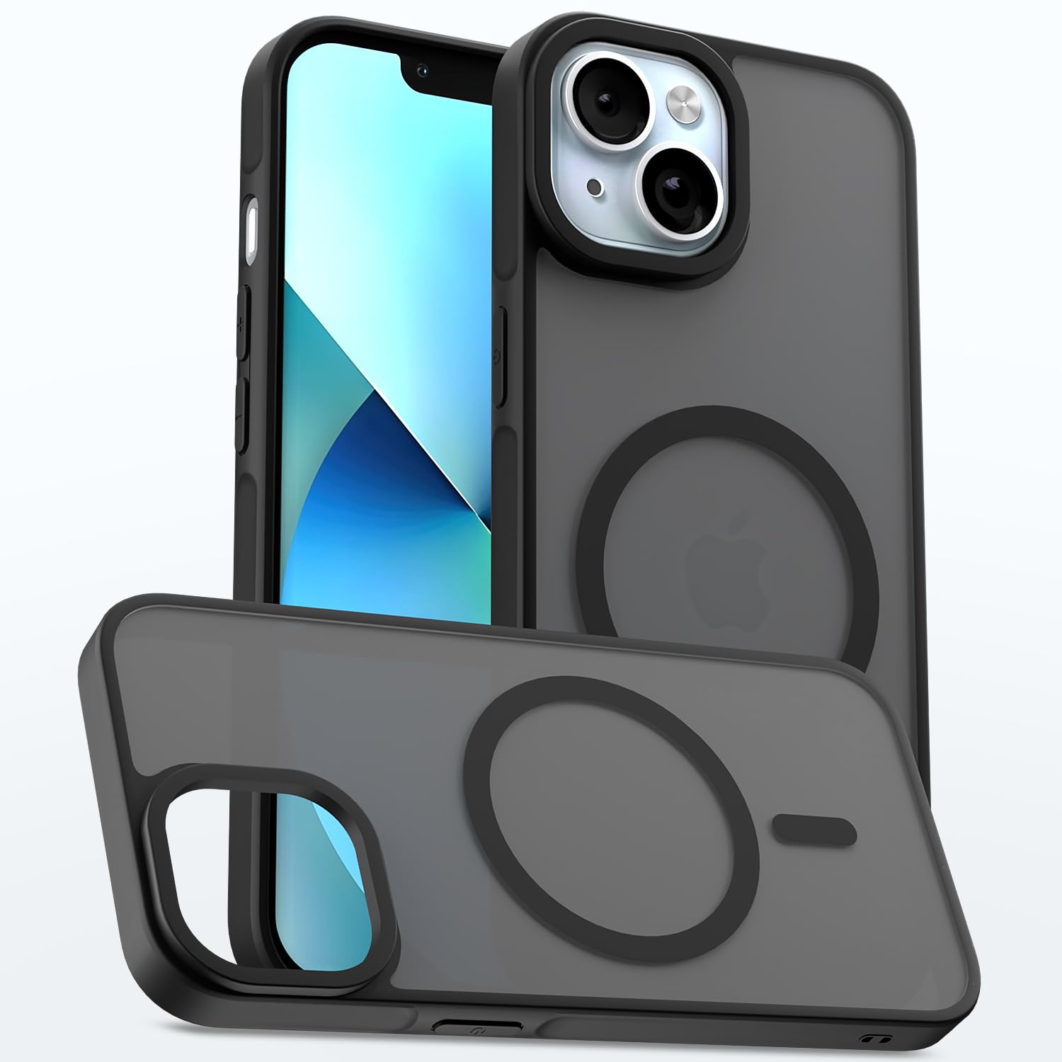 Black mobile cover for iPhone 13 – Pikkme