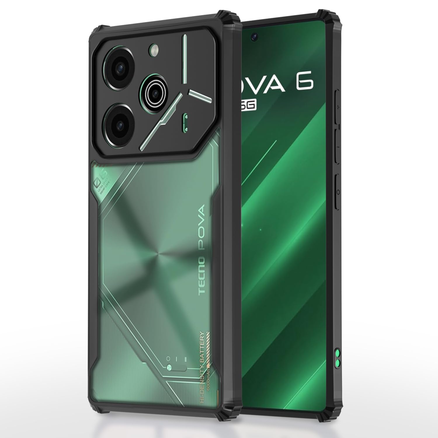 Black mobile cover for Tecno Pova 6 Pro 5G – Pikkme