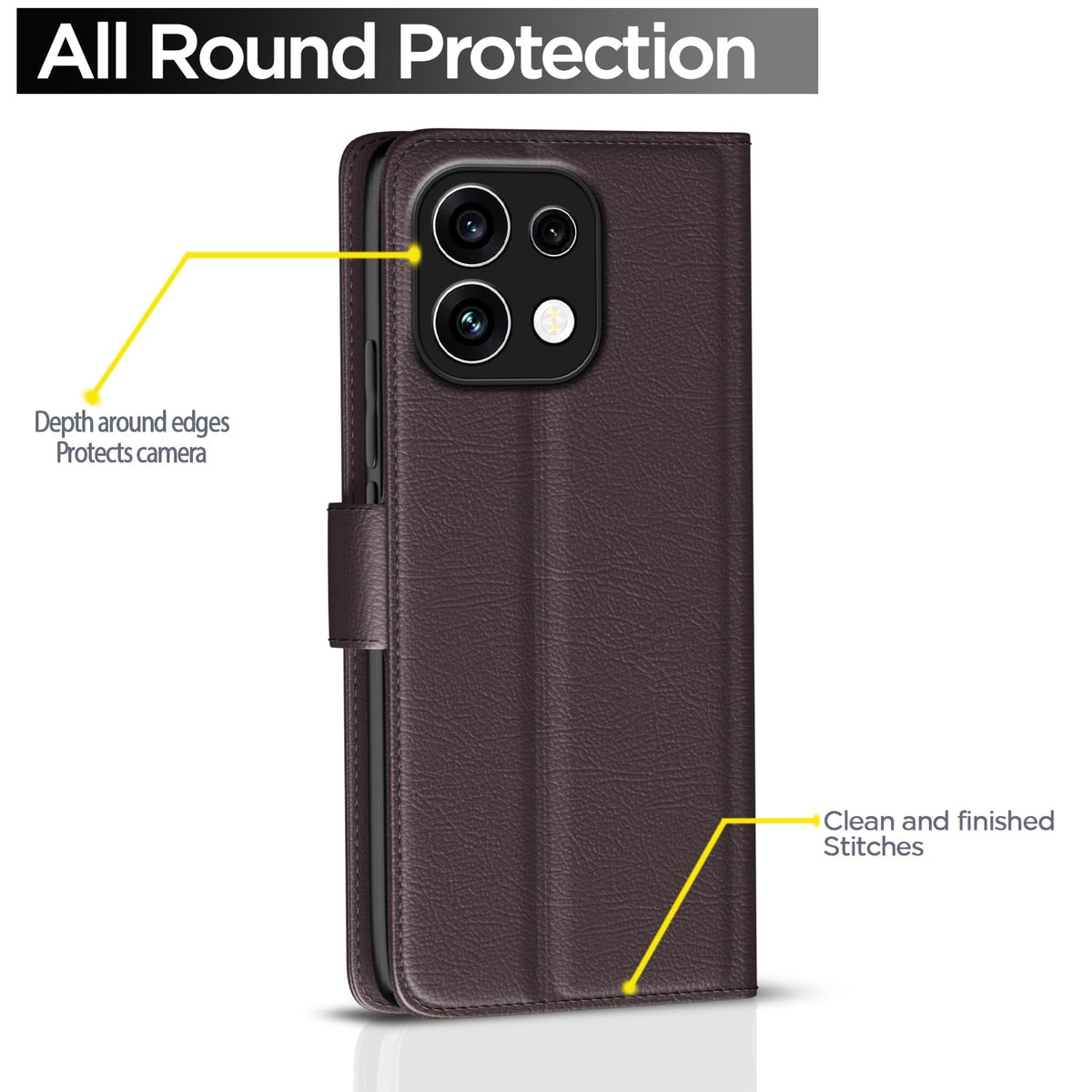 Pikkme coffee Wallet flip case for Oppo Reno 16c 5G – photo 4