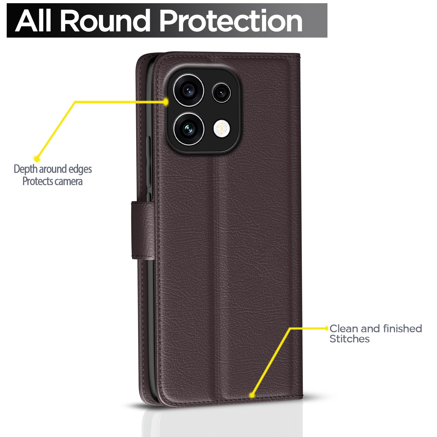 Pikkme coffee Wallet flip case for Oppo Reno 16c 5G – photo 4