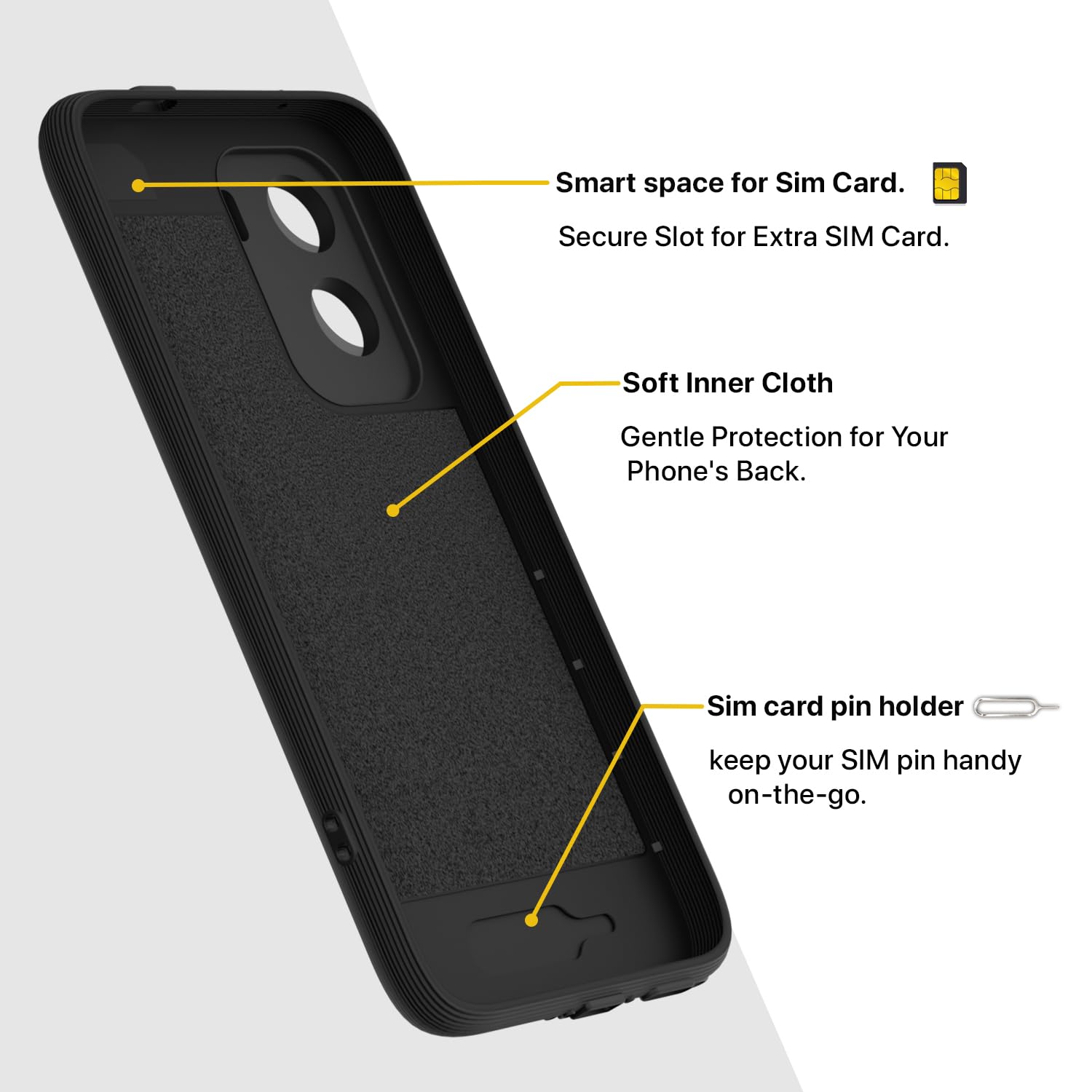Vivo T5 Pro 5G mobile cover in black by Pikkme – photo 6
