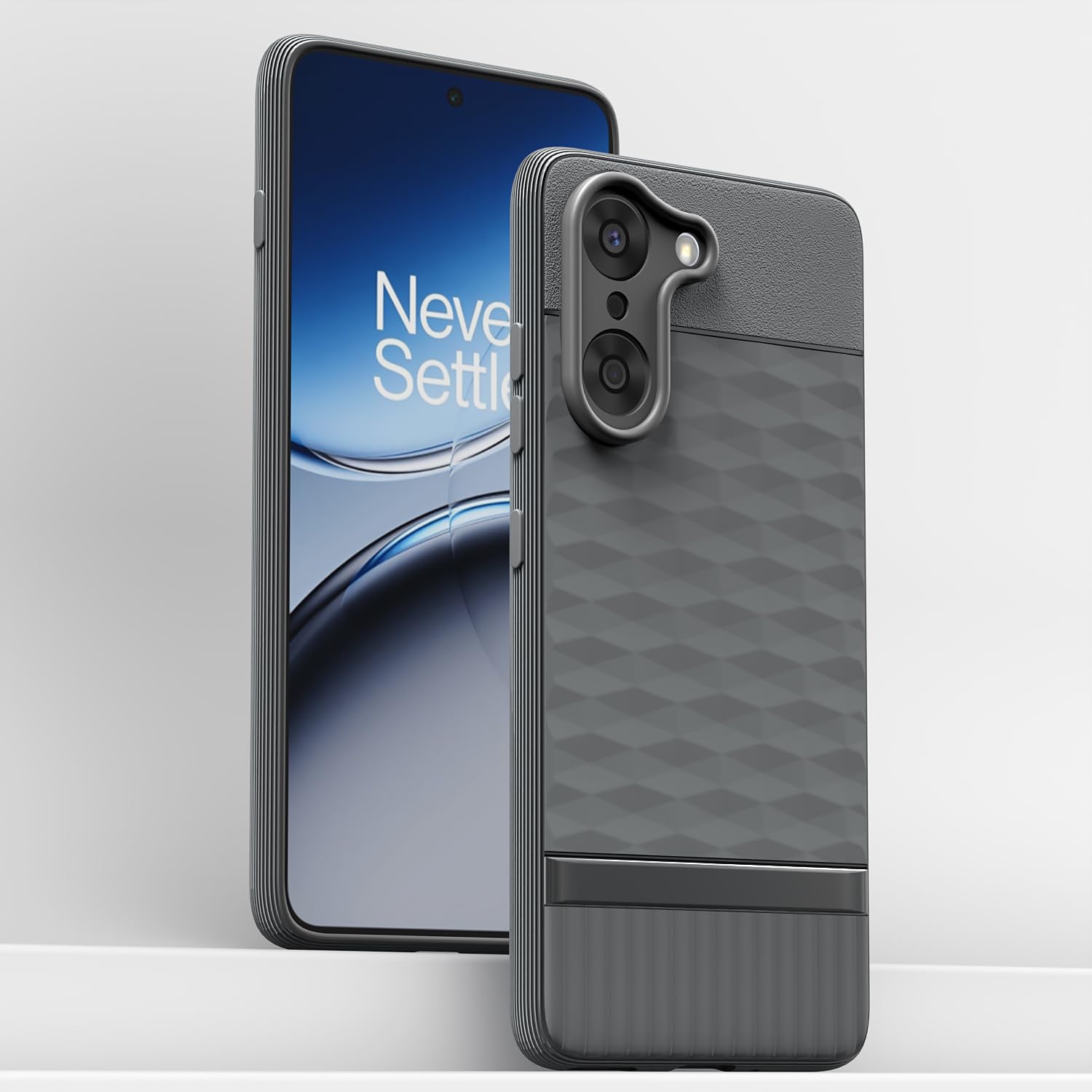 Pikkme OnePlus Nord Ce 5 5G Soft Flexible Shockproof Gencase Back Cover (Grey)