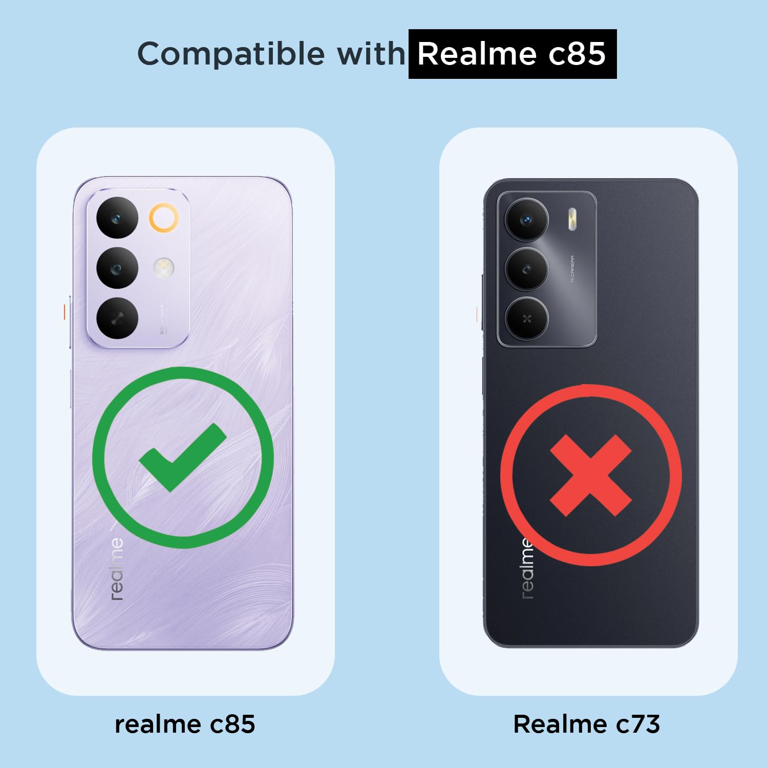 Pikkme transparent mag-safe MagSafe mobile back cover for Realme Narzo 90X/C85/15X 5G – photo 4