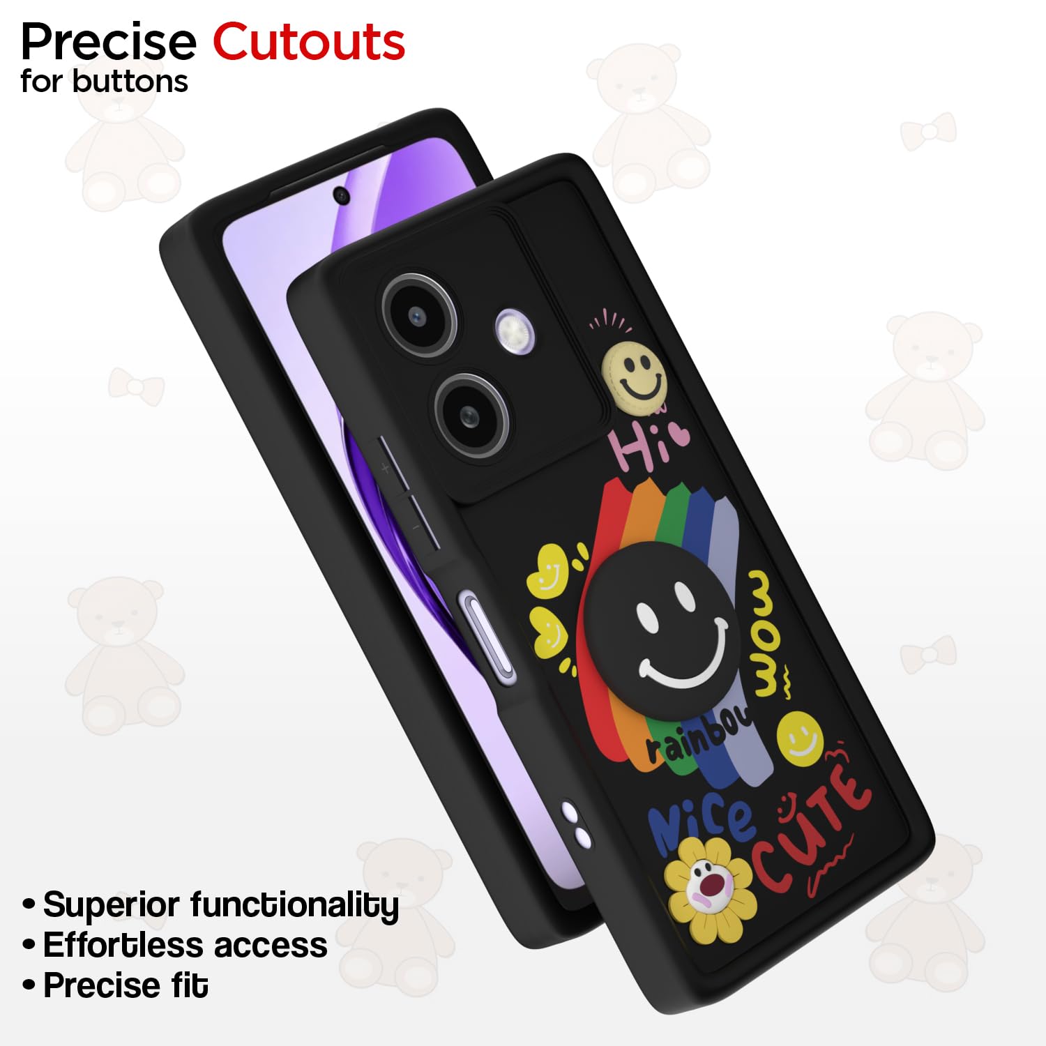 Pikkme Oppo A3x 5G/A3x 4G/A3 5G black mobile cover – photo 6