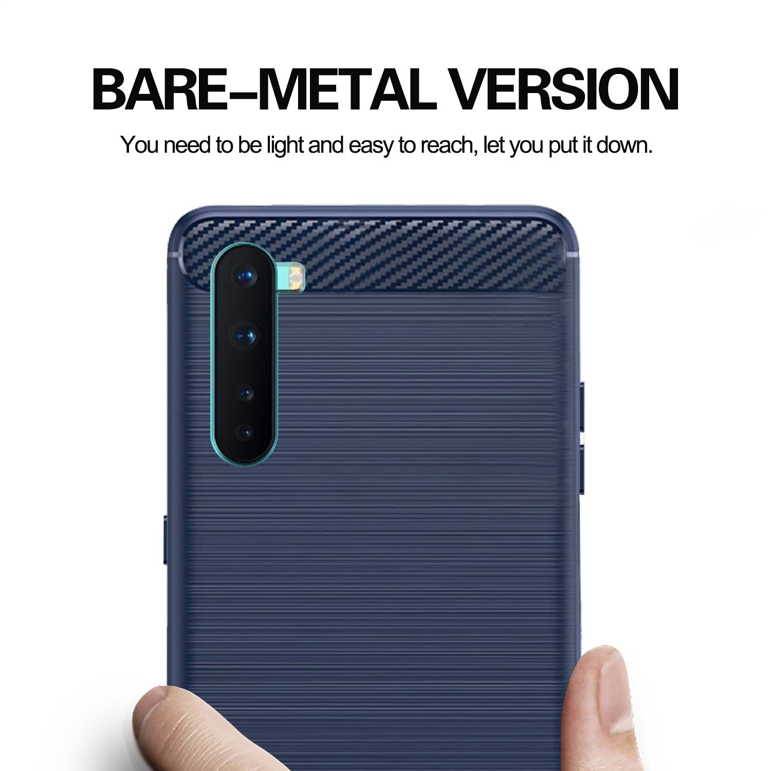 Blue Hybrid back cover for OnePlus Nord (2020) – Pikkme – photo 7