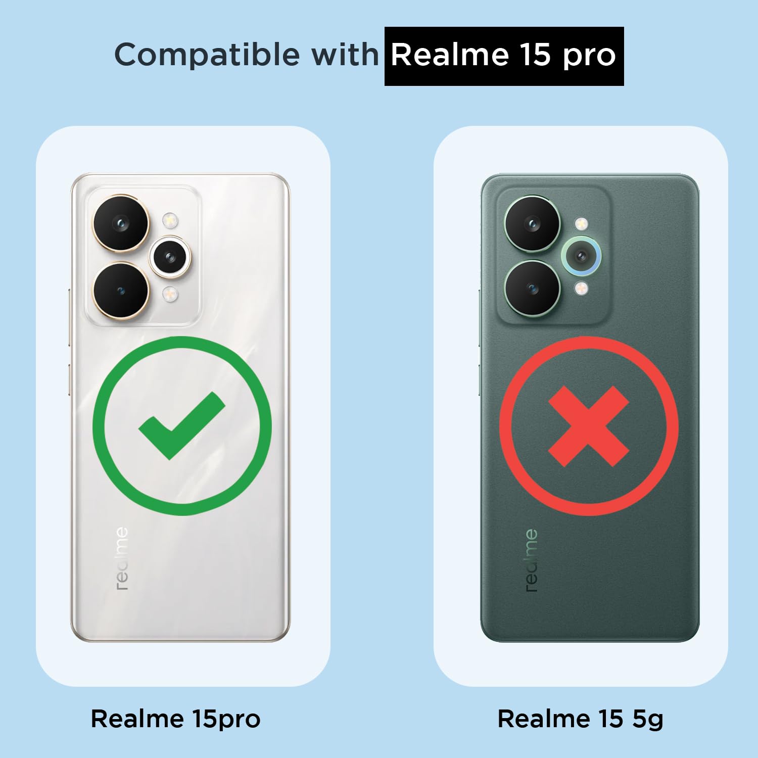 Pikkme Realme 15 Pro 5G transparent mag-safe phone cover – photo 4