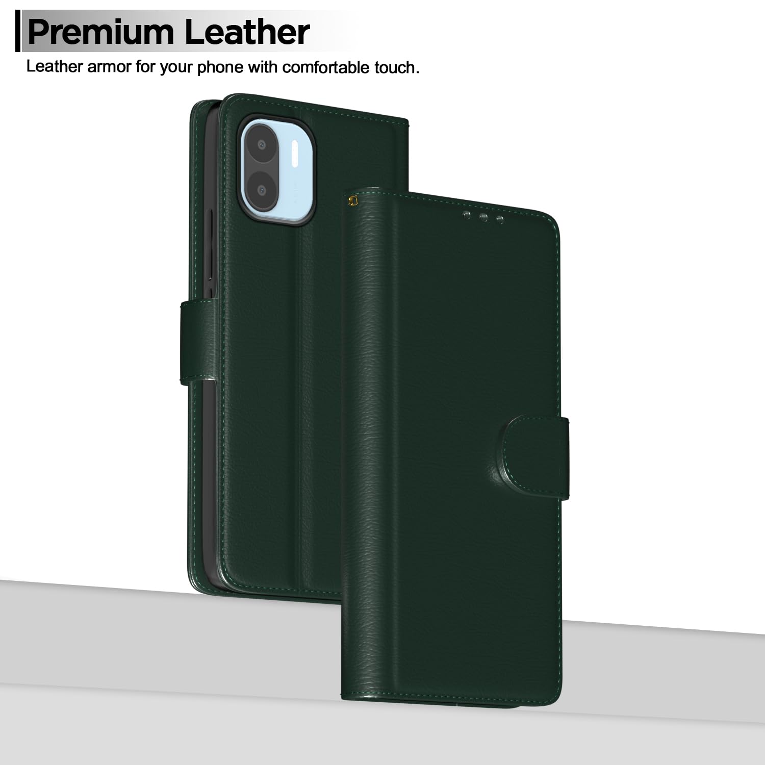 Pikkme green Wallet flip case for Redmi A1/A2 – photo 2