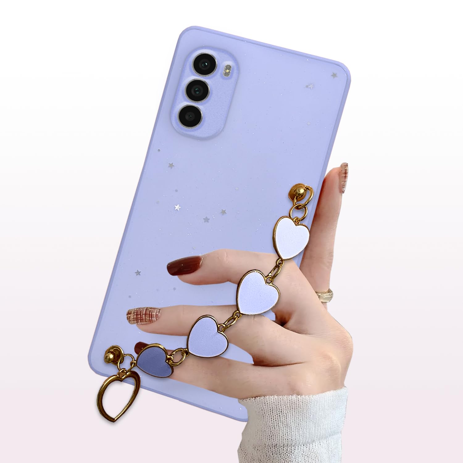 Pikkme Motorola Moto G52 / G82 5G Chain Back Cover (Pink)