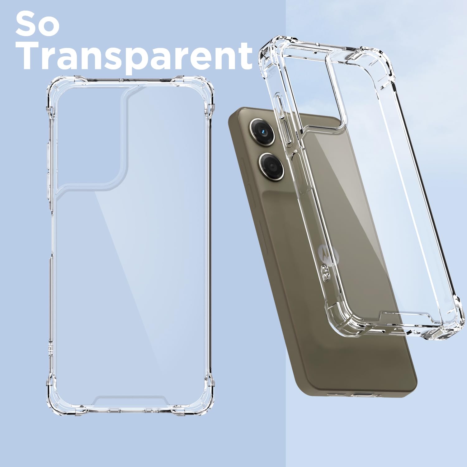 Pikkme transparent Clear back cover for Moto G06 Power – photo 2